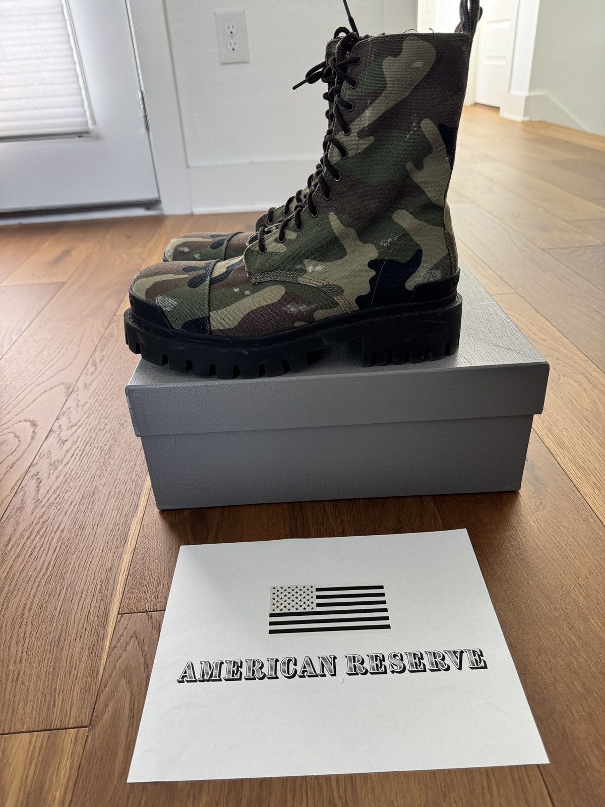 Balenciaga BALENCIAGA CAMO STRIKE BOOTS Size US 11 / EU 44 - 5 Thumbnail