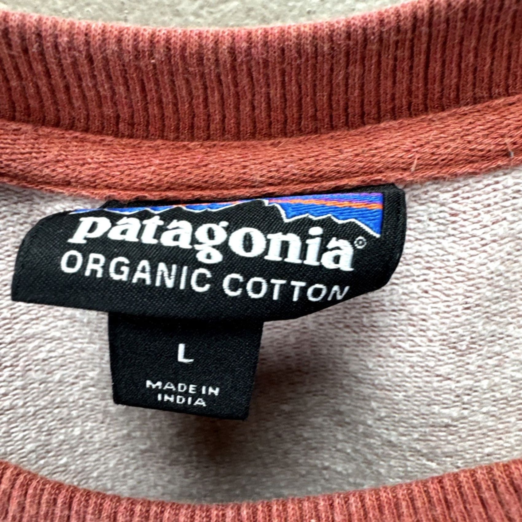Patagonia Patagonia Mens Large P-6 Label Midweight Crew Sweatshirt Rosehip Red 39486 Size US L / EU 52-54 / 3 - 2 Thumbnail
