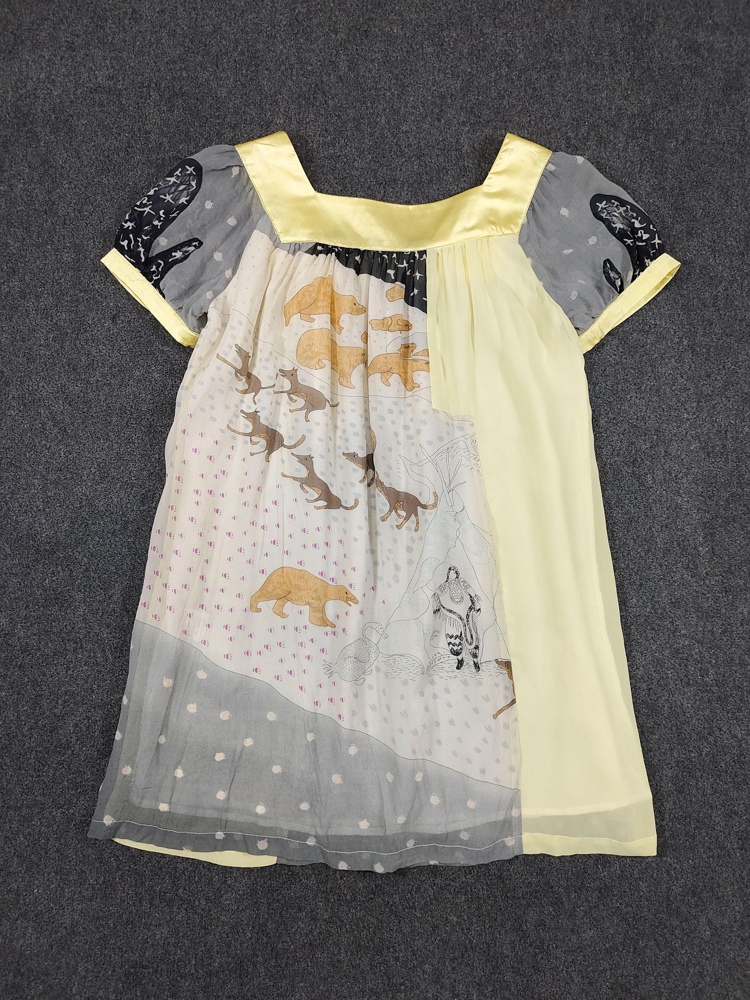 Tsumori Chisato RARE Runway Art Piece❤️‍🔥TC Fairy Tale Jewel Sheer Shiffon Size M / US 6-8 / IT 42-44 - 8 Thumbnail