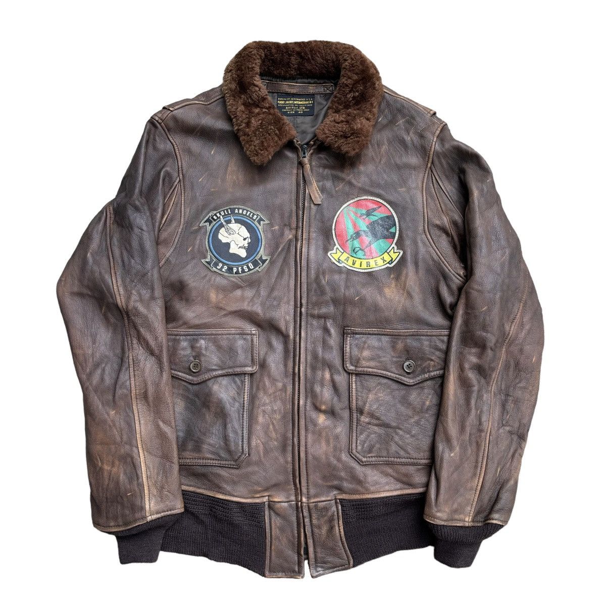 Avirex AVIREX G-1 Boa Patch Goatskin Leather Jacket Size US M / EU 48-50 / 2 - 2 Thumbnail