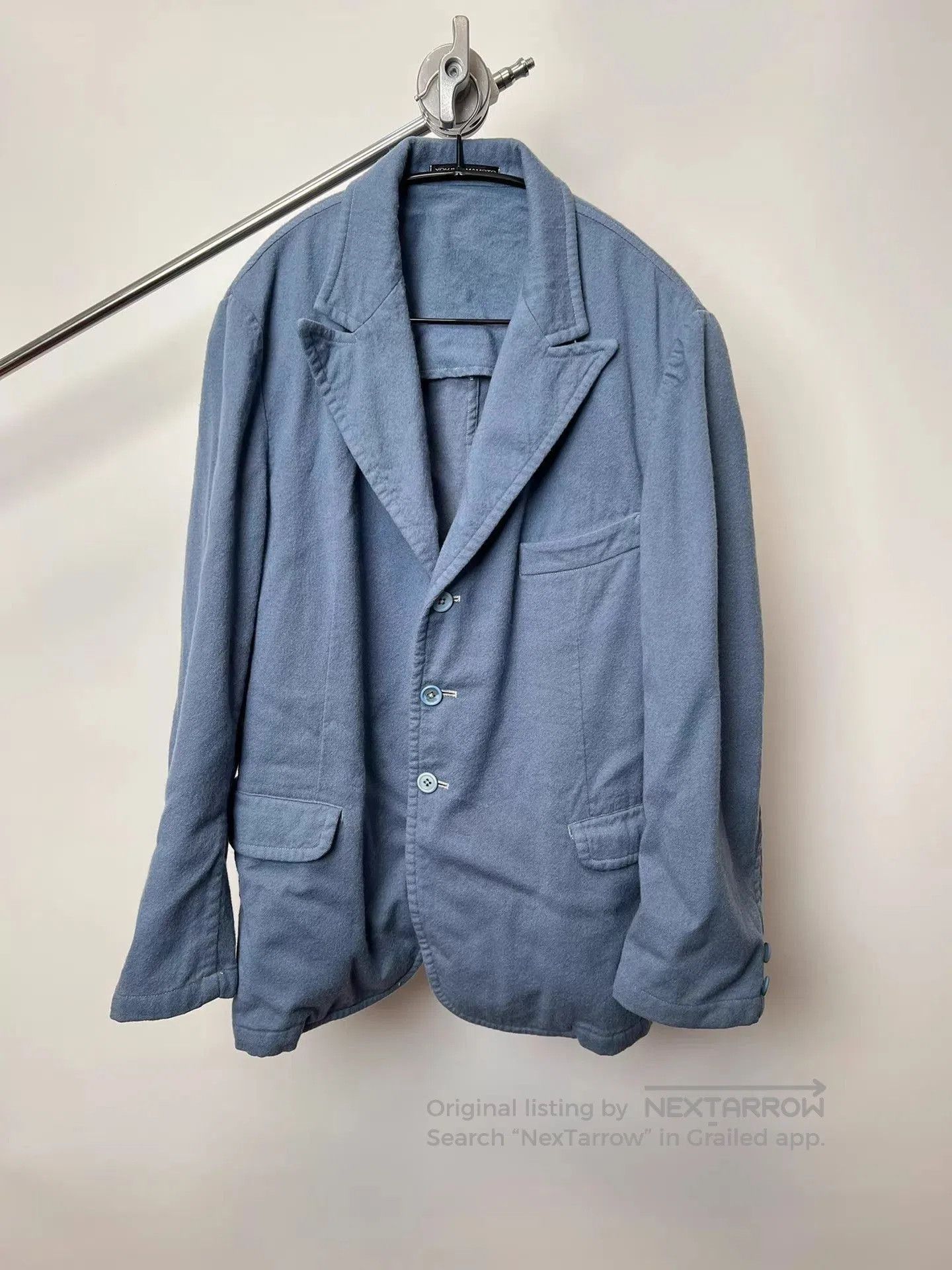 Yohji Yamamoto Blue Light Jacket - Size L. Size US L / EU 52-54 / 3 - 1 Thumbnail