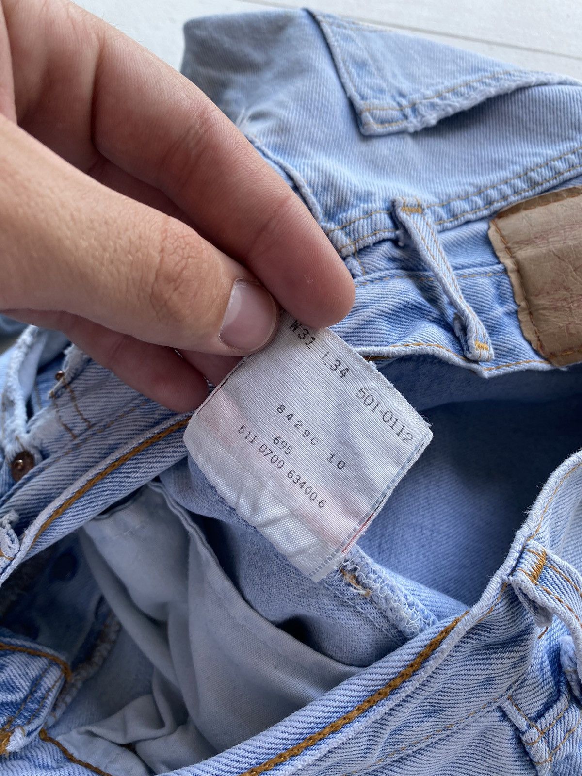 Levi's 🔥VNTG LEVIS 501 LIGHT WASHED DISTRESSED OG BLUE MENS JEANS Size US 30 / EU 46 - 13 Thumbnail