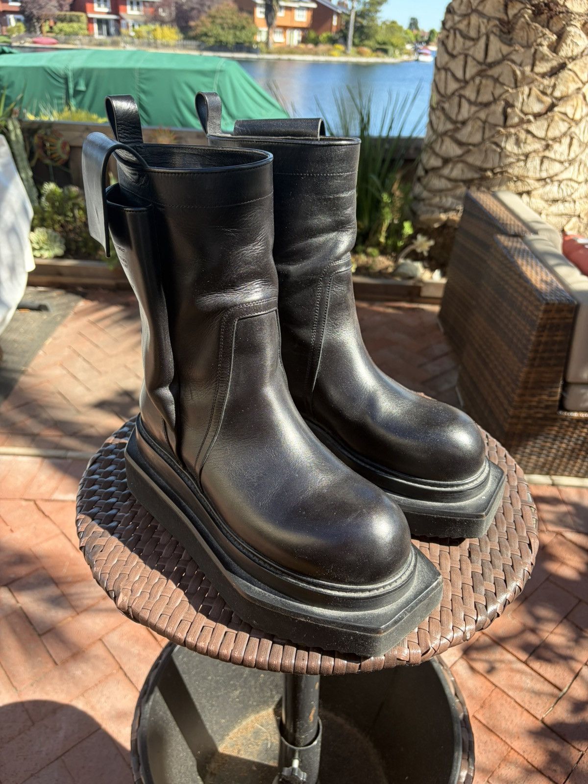Rick Owens × Rick Owens Drkshdw Rick owens cyclops boots | Grailed