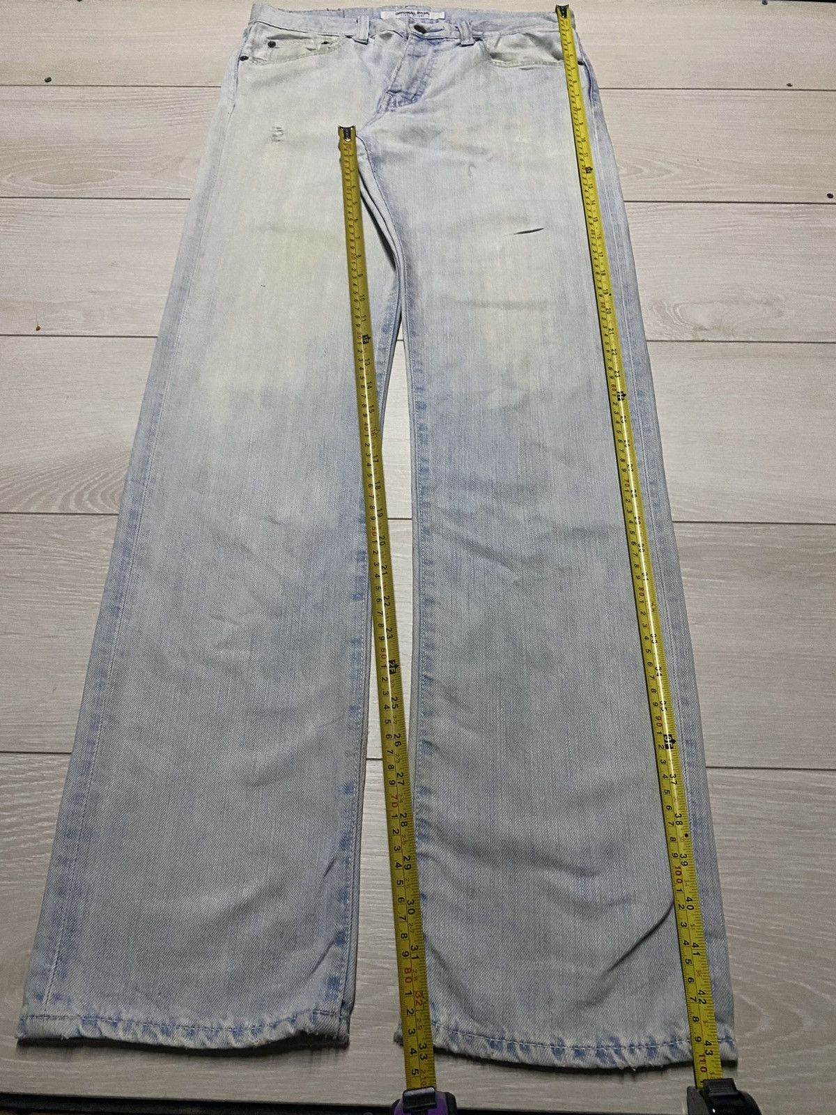Uniqlo Vintage Japanese Brand uniqlo Faded Wash Distressed Jeans Size US 31 - 15 Thumbnail