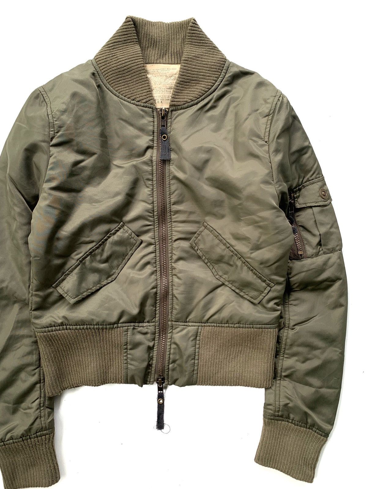 image of If Six Was Nine x Le Grande Bleu L G B G.o.a Bomber Jacket in Army Green, Men's (Size Small)