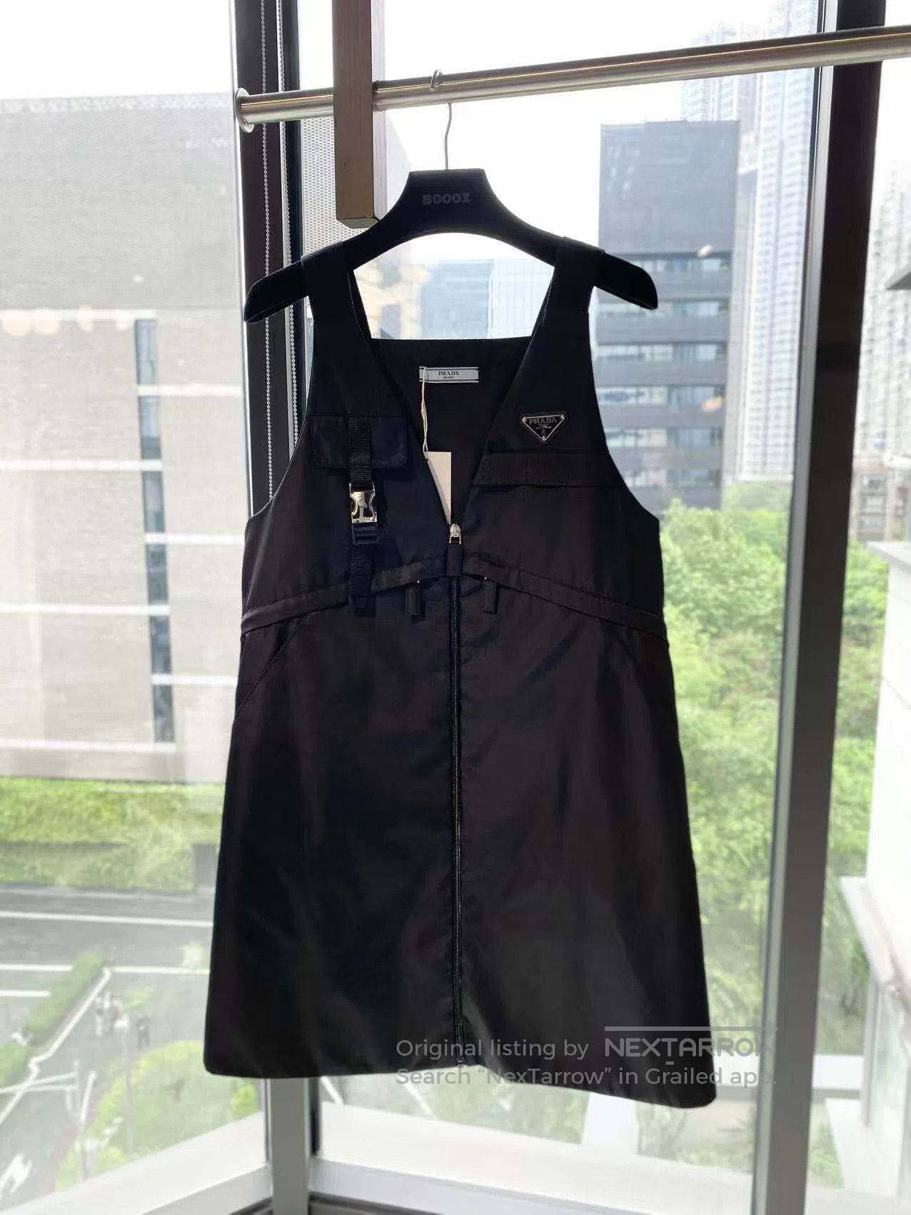 Prada Prada Triangle Logo Slip Dress| Size XS / US 0-2 / IT 36-38 - 2 Thumbnail