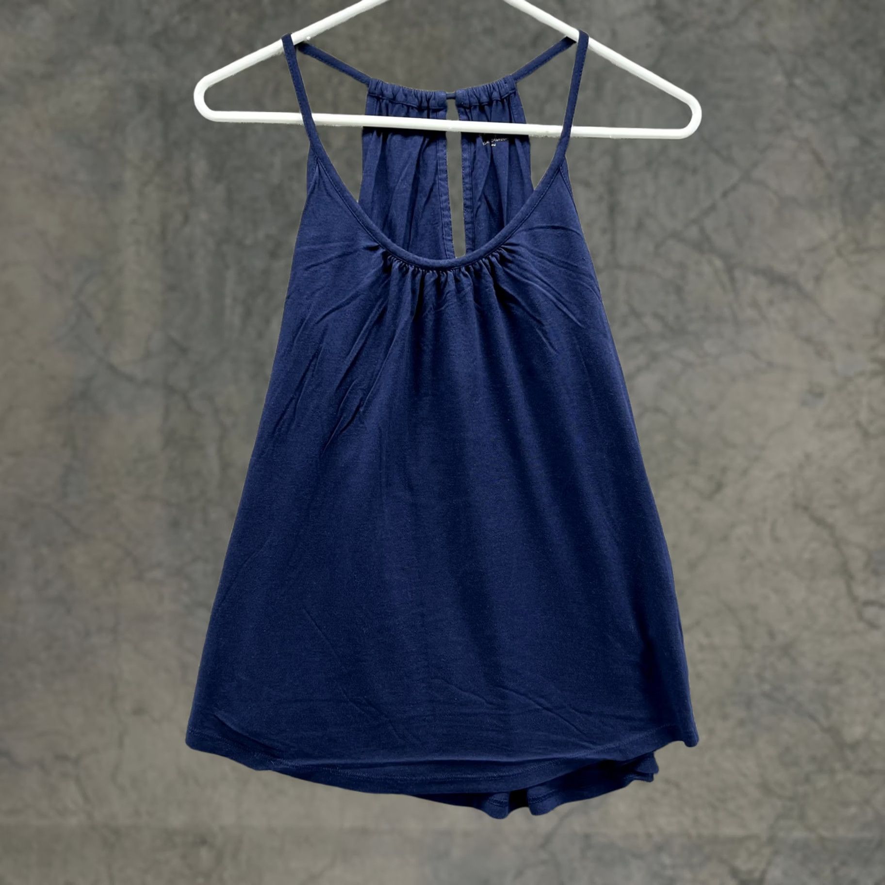 Lilly Pulitzer Lilly Pulitzer Tank Top Womens Small Navy Blue Pima Cotton Halter Cami Strappy Size S / US 4 / IT 40 - 1 Thumbnail