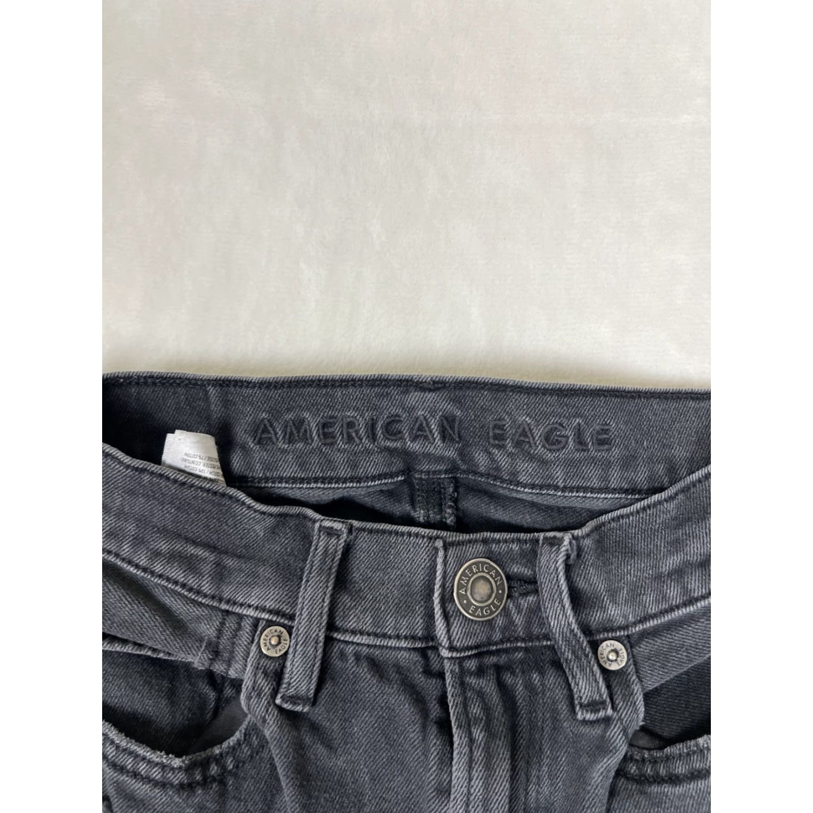 American Eagle Outfitters American Eagle Highest Rise 90s Boyfriend Jeans Womens 2 Charcoal Denim Jeans Size 26" / US 2 / IT 38 - 5 Thumbnail