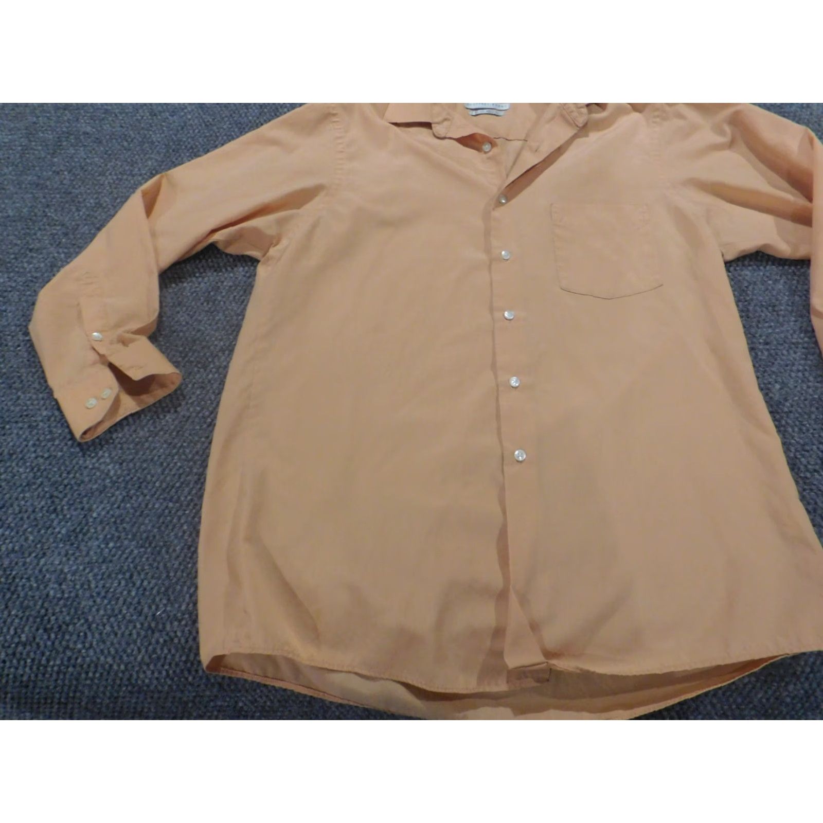 Geoffrey Beene Geofrey Beene Mens Shirt 15.5 peach button down wrinkle free Set? Size US L / EU 52-54 / 3 - 3 Thumbnail