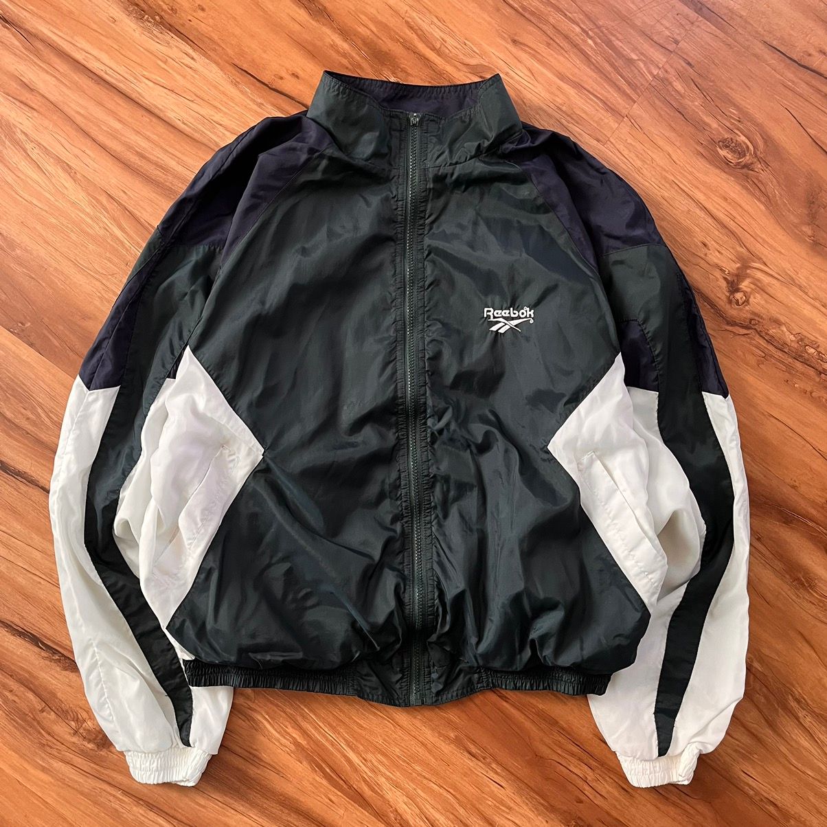 Pre-owned Nike X Reebok Essential Reebok Baggy Track Sports Skate Athletic Jacket In Forest Green