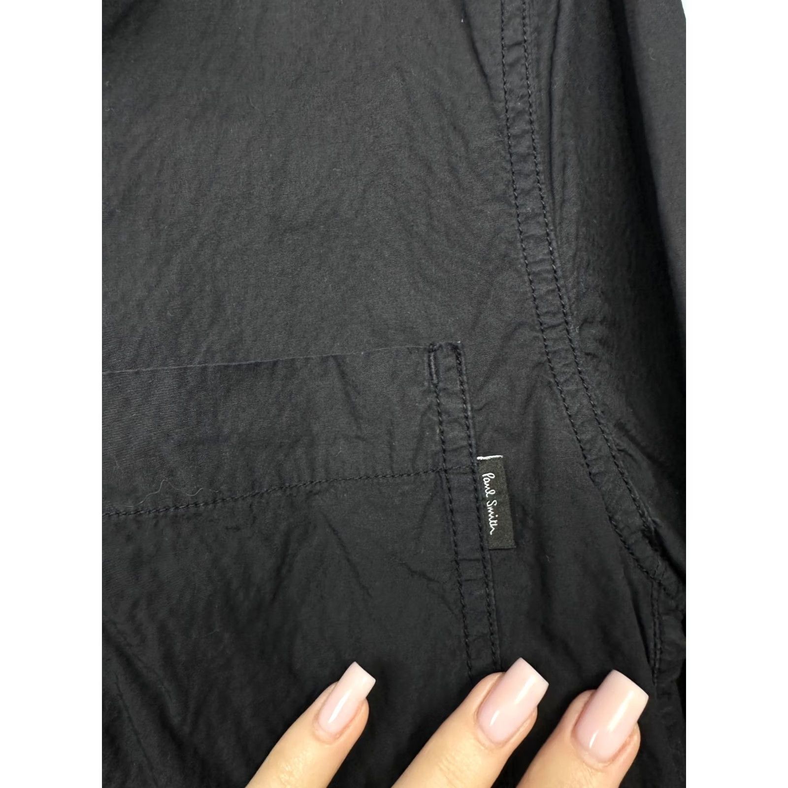 Paul Smith Paul Smith Mens Overshirt Jacket S Black Zip Front Windbreaker Collared Cotton Shirt Jacket Mens Regular Size S Size US S / EU 44-46 / 1 - 3 Thumbnail