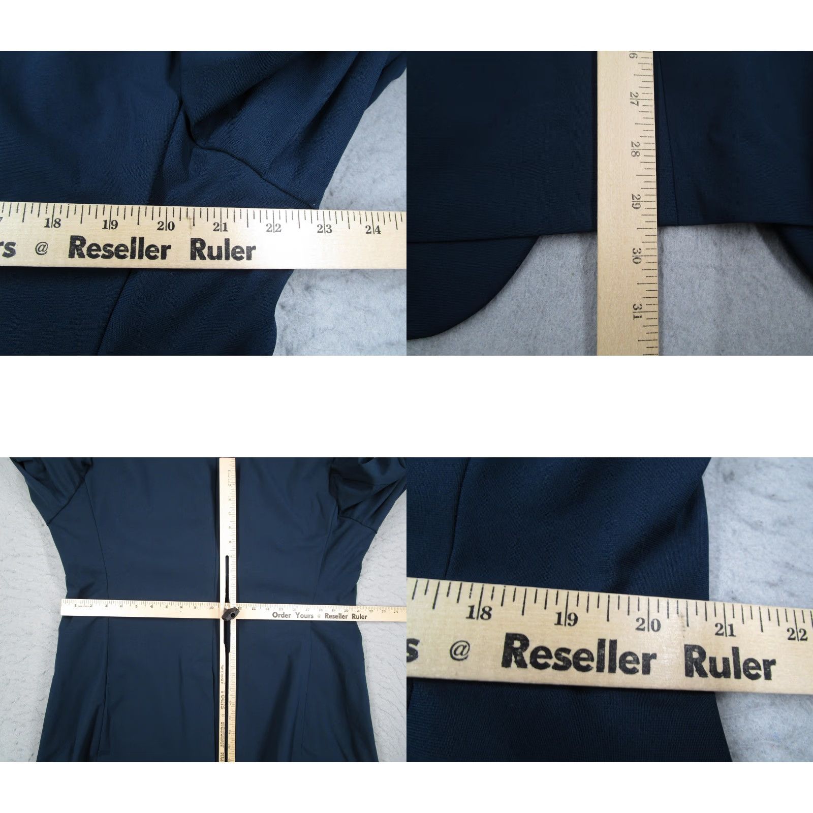 Vintage Sene Mens Large Navy Blue FlexTech Blazer Jacket Single-Breasted 2-Button Notch Lapel Travel Coat Size 40R - 8 Thumbnail