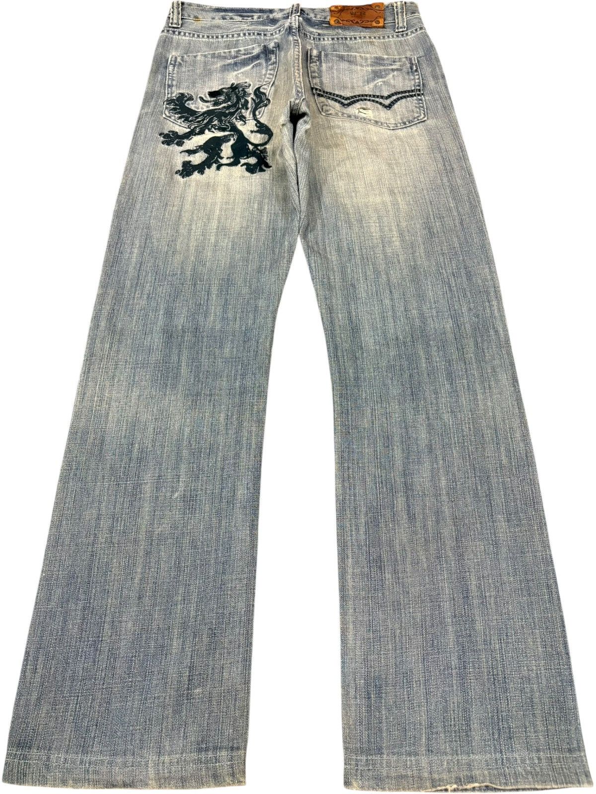 Replay Vintage Replay Faded Wash Embroidery Distressed Loose Jeans Size US 30 / EU 46 - 2 Thumbnail