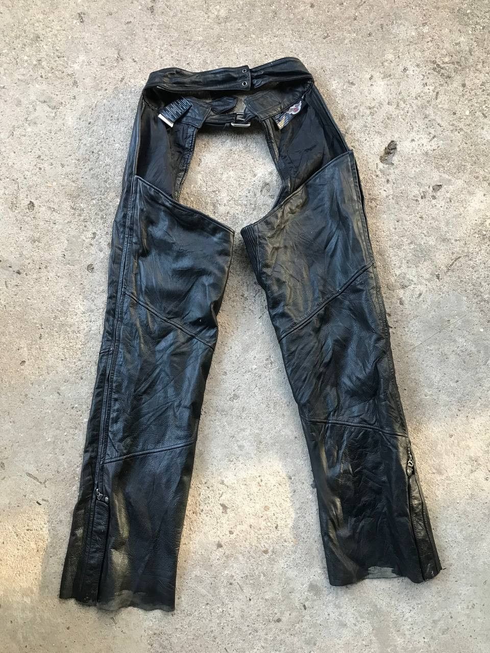Harley Davidson × Leather Leather Pants Harley Davison Size US 33 - 2 Thumbnail