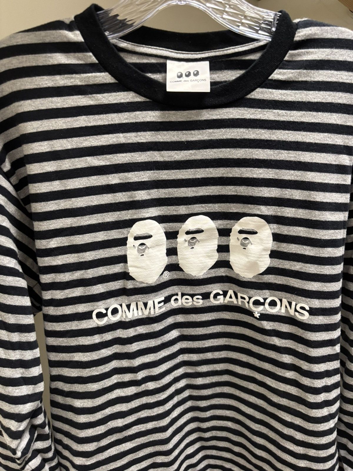 Bape × Comme des Garcons Bape X CDG Long Sleeve T Shirt Size US XL / EU 56 / 4 - 3 Thumbnail