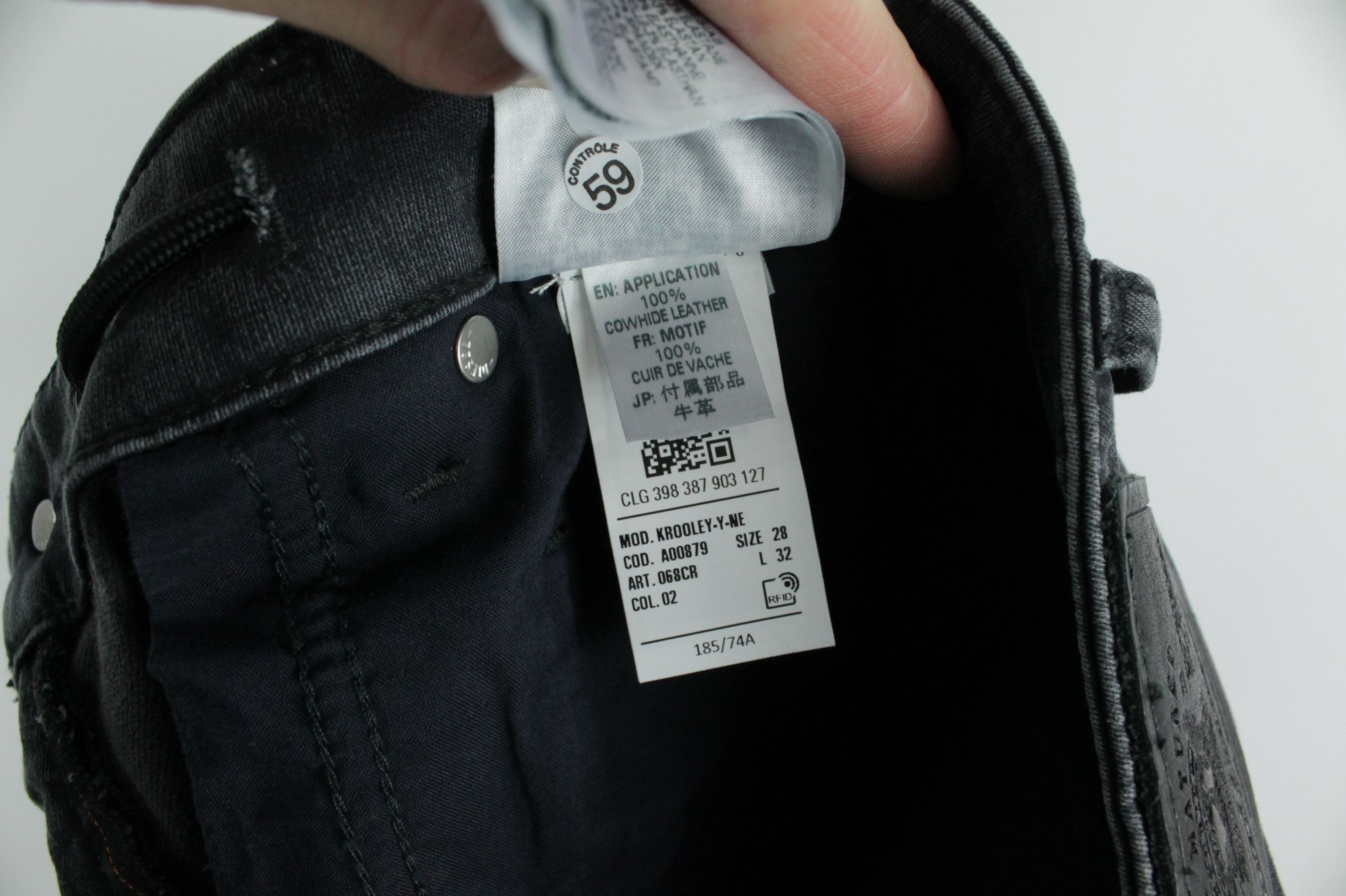 Diesel Diesel KROOLEY-Y-NE Gray Denim Sweat Jeans Men's Size US 28 / EU 44 - 12 Thumbnail