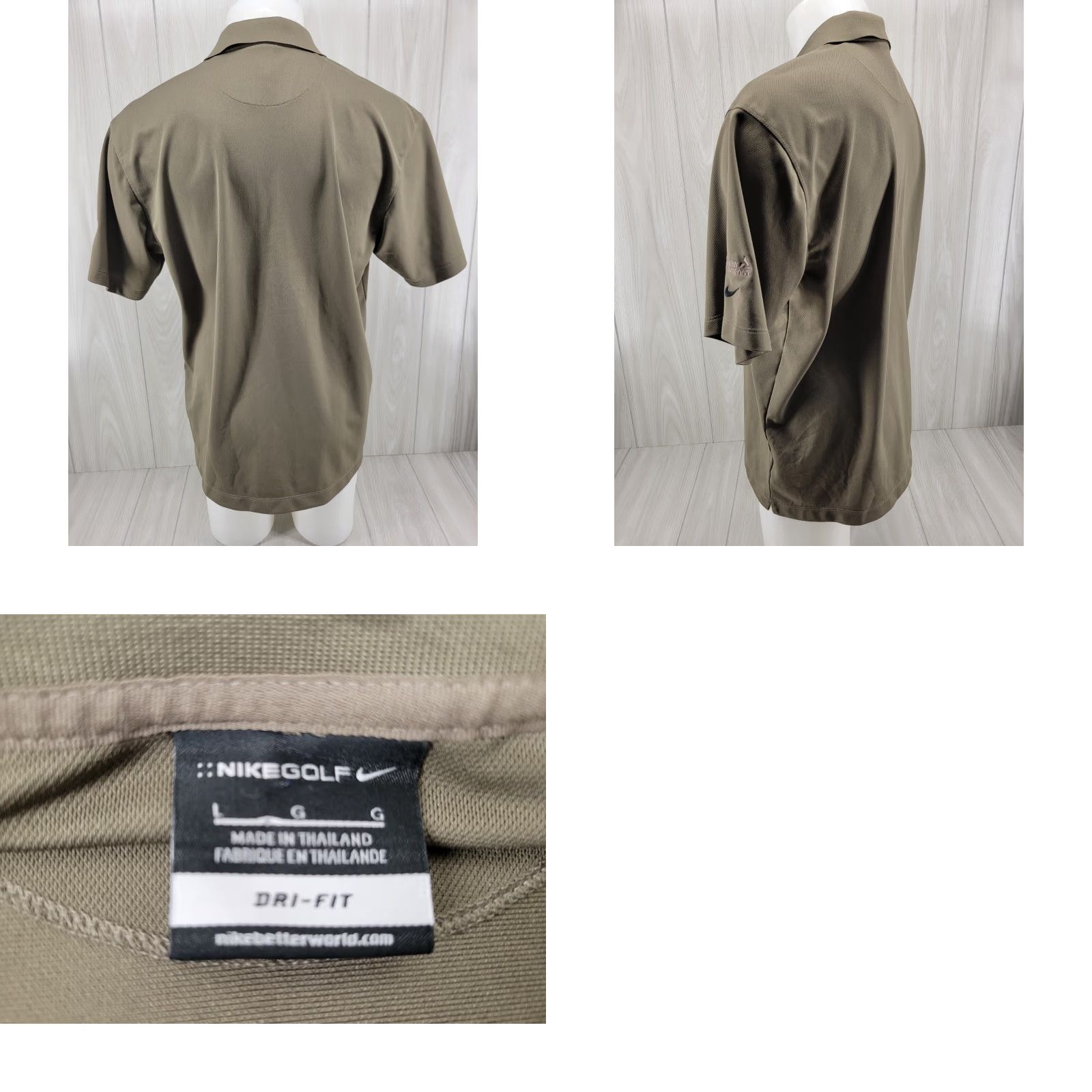 Nike Nike Golf Dri-Fit Polo Shirt Olive Drab Green Men’s Large Sportswear Shirt Size US L / EU 52-54 / 3 - 8 Thumbnail