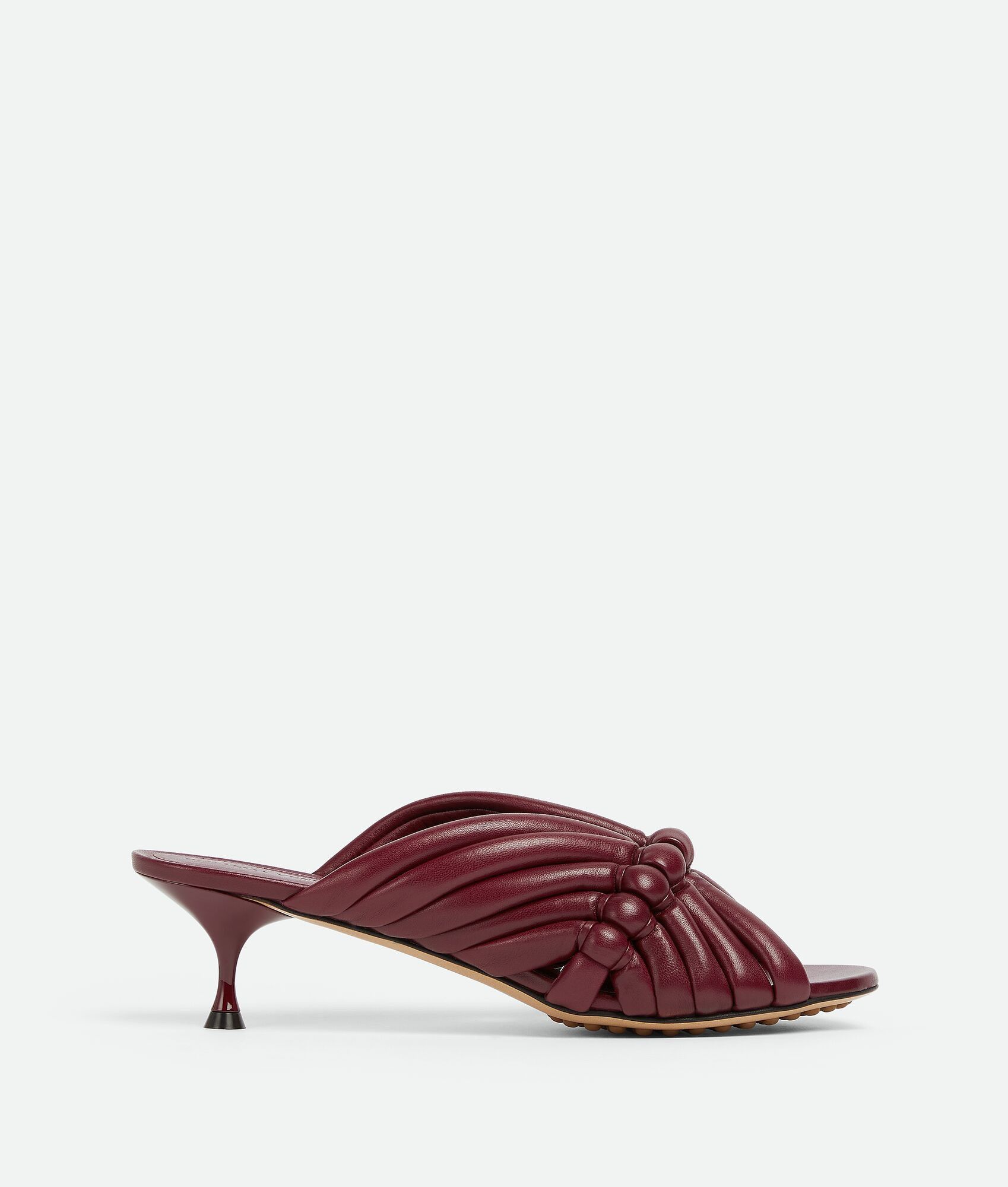 Bottega Veneta o1n1vont0325 Freckles Mules in Merlot Size US 6 / IT 36 - 1 Thumbnail