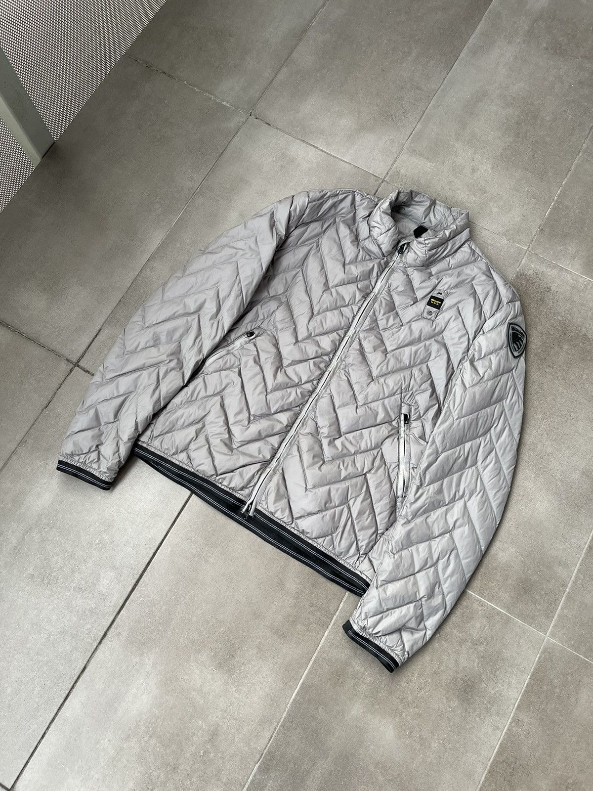 Other Blauer USA Sleeve Logo Quilted Grey Light Puffer Jacket Size US M / EU 48-50 / 2 - 7 Thumbnail