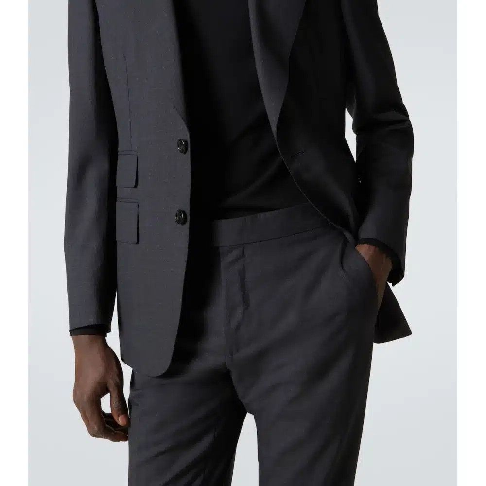 Tom Ford o1sndg0825 11YL40 Single Breast Blazer in Black Size US XL / EU 56 / 4 - 4 Thumbnail