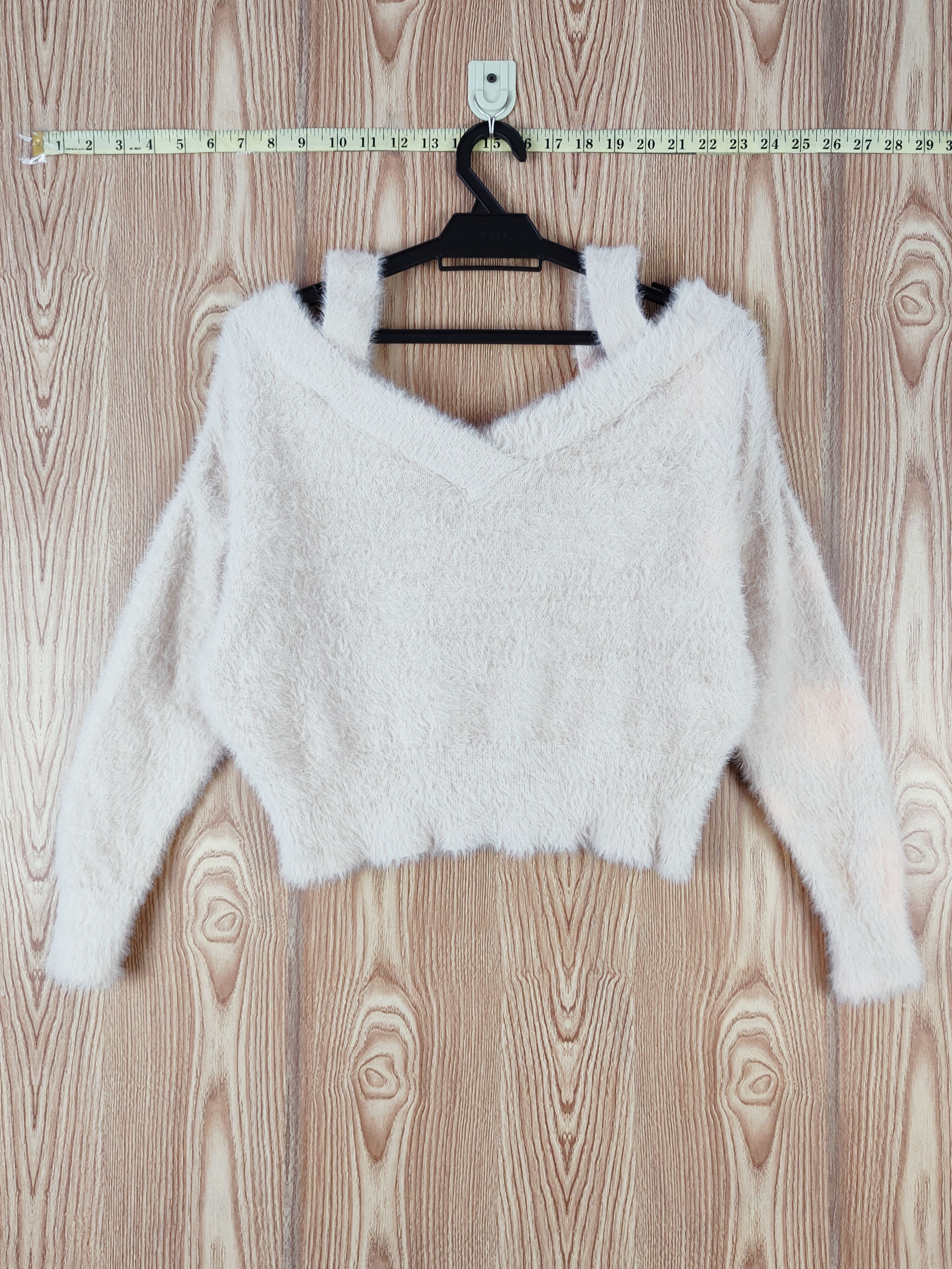 Japanese Brand × Lip Service × Vintage Lip Service Orange Faded Fur Mohair Knitwear Crop Tops Size M / US 6-8 / IT 42-44 - 1 Thumbnail
