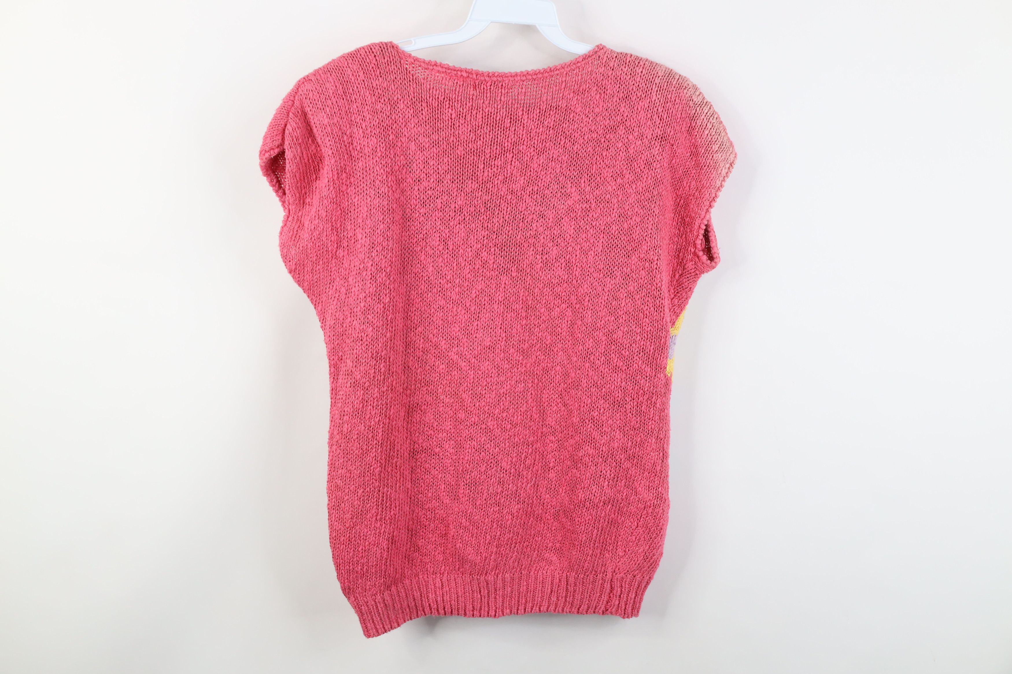 Vintage Vintage 70s 80s Streetwear Abstract Flower Knit Sweater Size M / US 6-8 / IT 42-44 - 8 Thumbnail