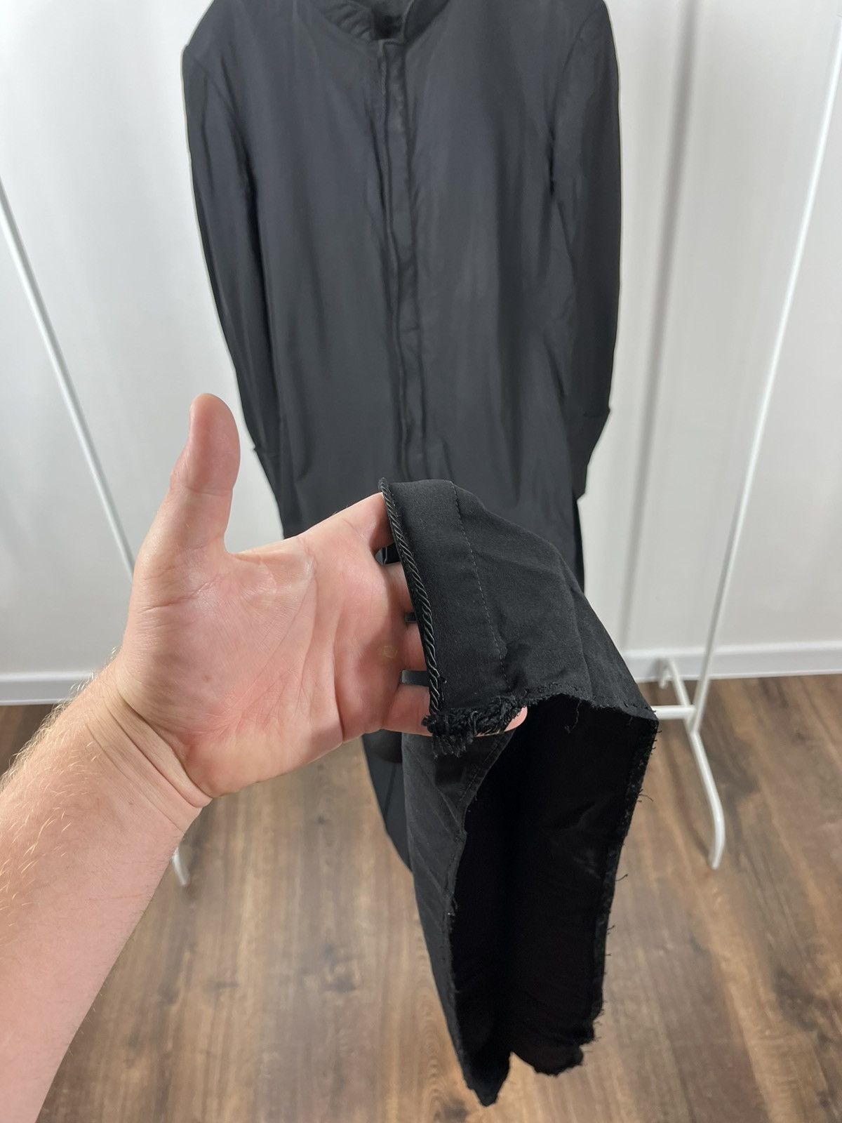 Vintage Antique Vintage Black Long Robe Coat Hidden Placket Size US M / EU 48-50 / 2 - 9 Thumbnail