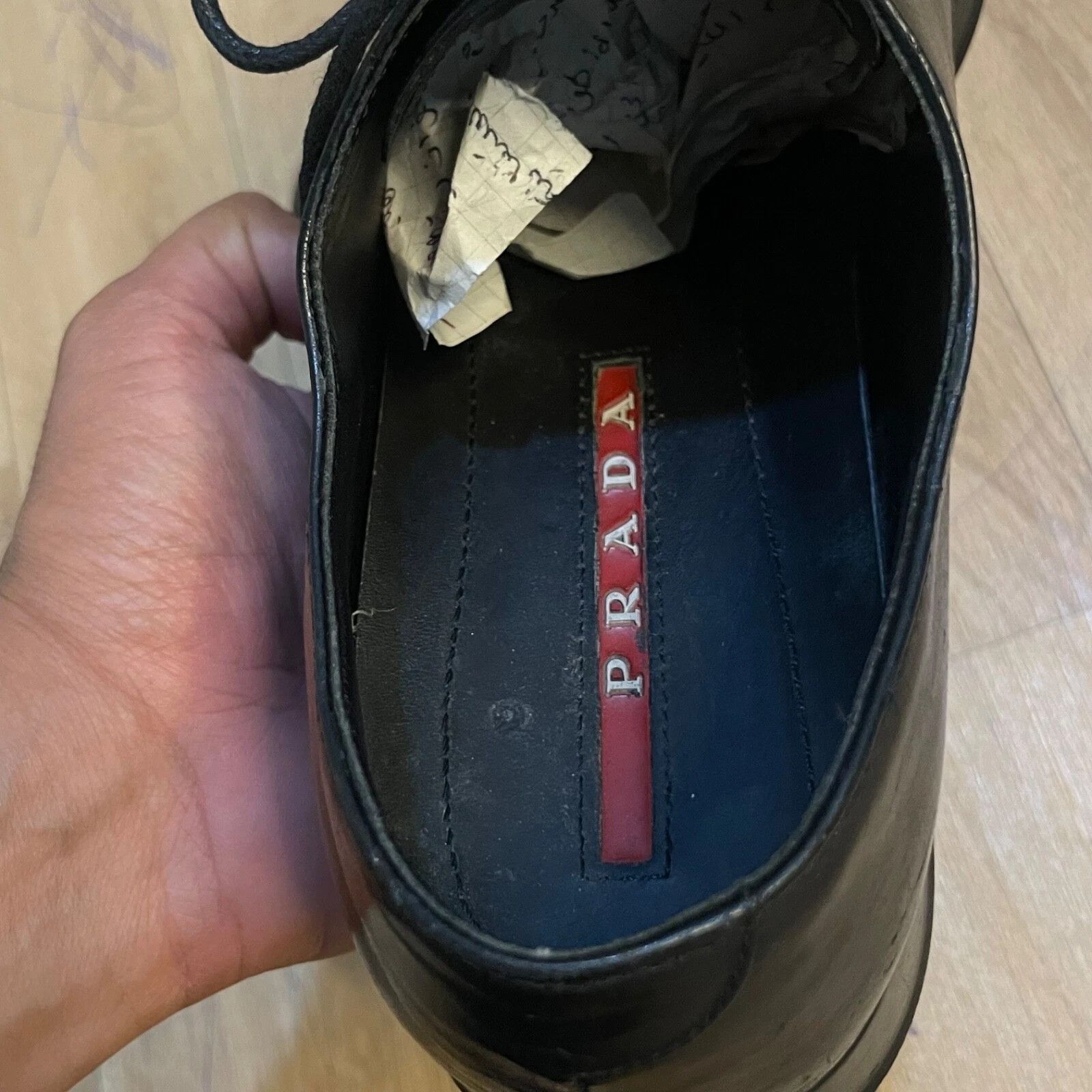Prada PRADA Shoes Dress Derby Low Top Lace Up black made in italy Size US 8 / EU 41 - 10 Thumbnail