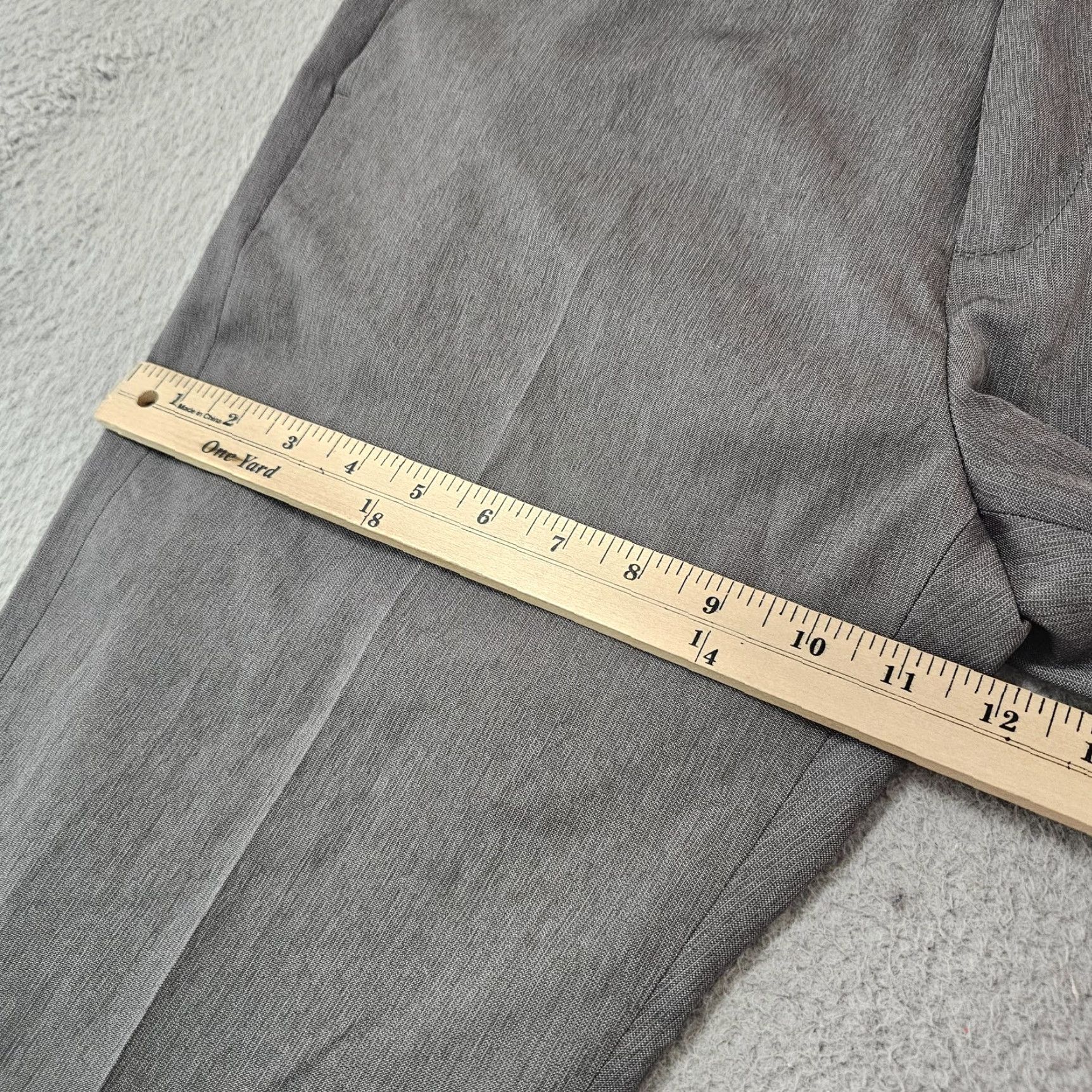Calvin Klein Calvin Klein Pants Mens 30x30 Gray Straight Fit Dress Slacks Polyester Classic Size US 30 / EU 46 - 5 Thumbnail