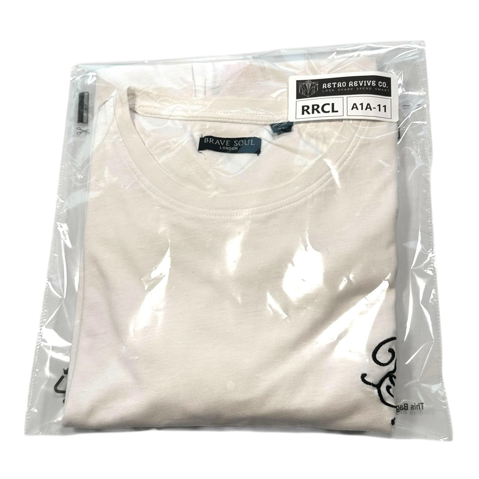Brave Soul Brave Soul T-Shirt Men's UK Size XL White Short Sleeve Size US XL / EU 56 / 4 - 11 Thumbnail