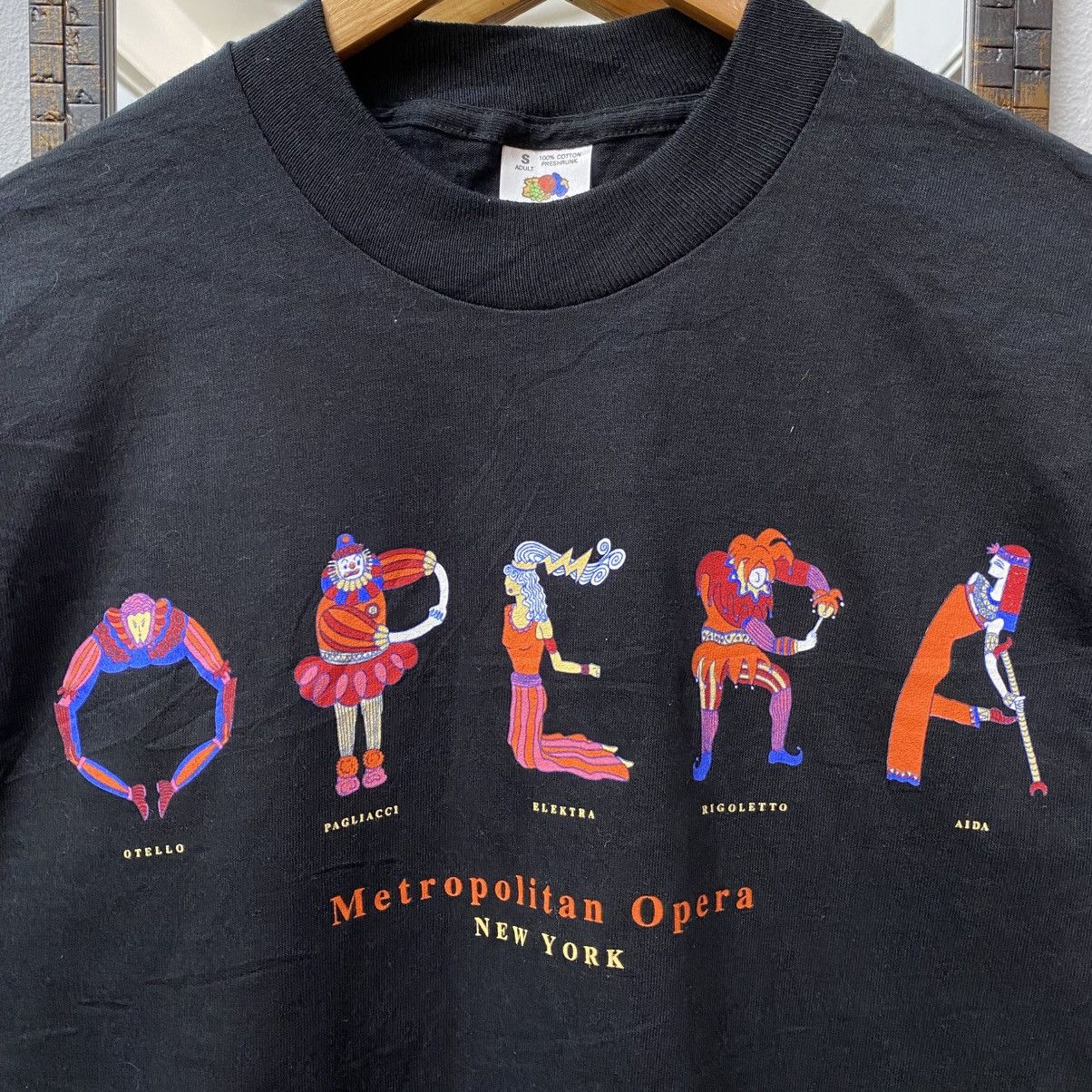 Vintage Vintage 90s Metropolitan Opera New York Art Graphic Tee Size US S / EU 44-46 / 1 - 2 Thumbnail