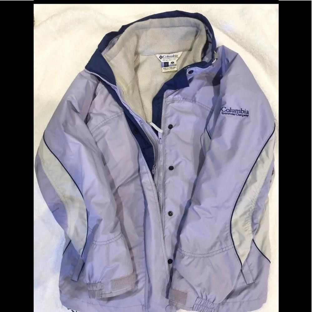 Columbia women’s lavender 3 jackets in 1 ski Jacket