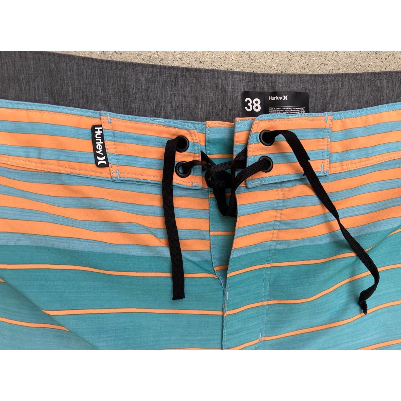 Hurley Hurley Phantom Board Shorts Men Turquoise 38 Poly Logo Surf Beach Sun 90s Band City Modern Logo Pockets Lightweight Slimming Size US 38 / EU 54 - 3 Thumbnail