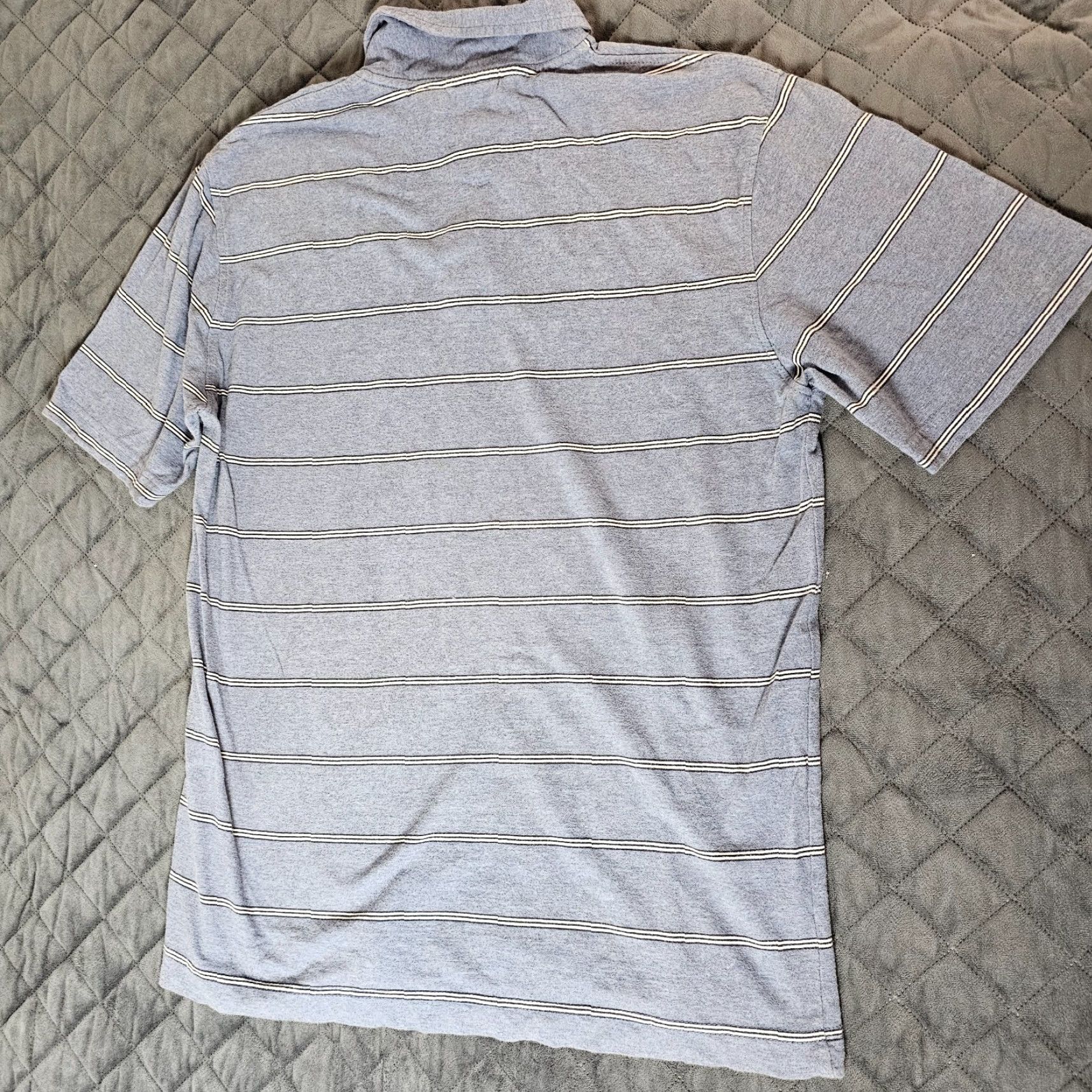 Vintage Aéropostale A87 Polo Shirt Slim Fit Short Sleeve Blue Stripe Men M Casual Shirt Size US M / EU 48-50 / 2 - 7 Thumbnail