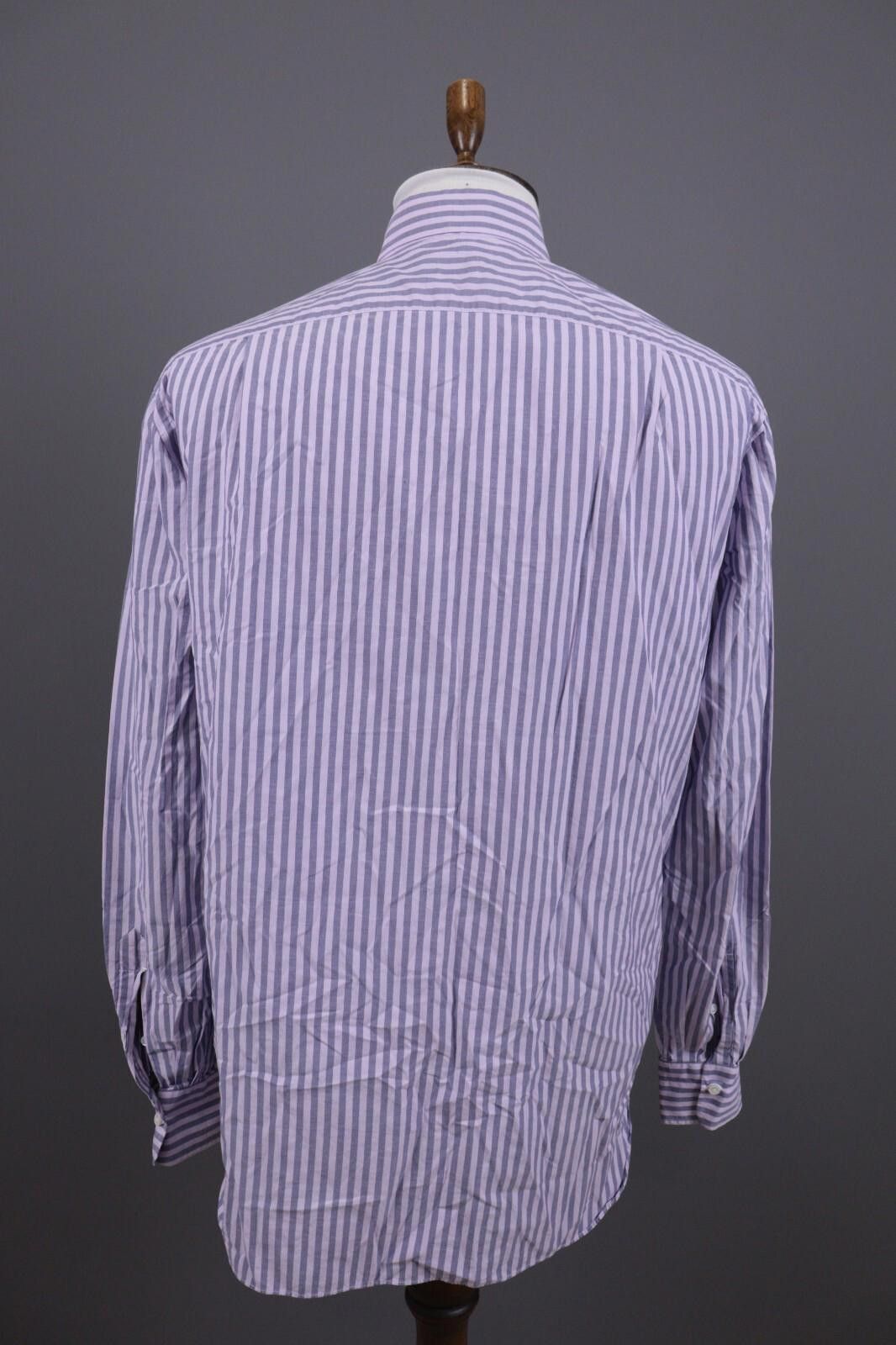 Saint James Saint James Slim Fit Blue Pinstripe Down Shirt Size XXL /48 Size US XXL / EU 58 / 5 - 9 Thumbnail