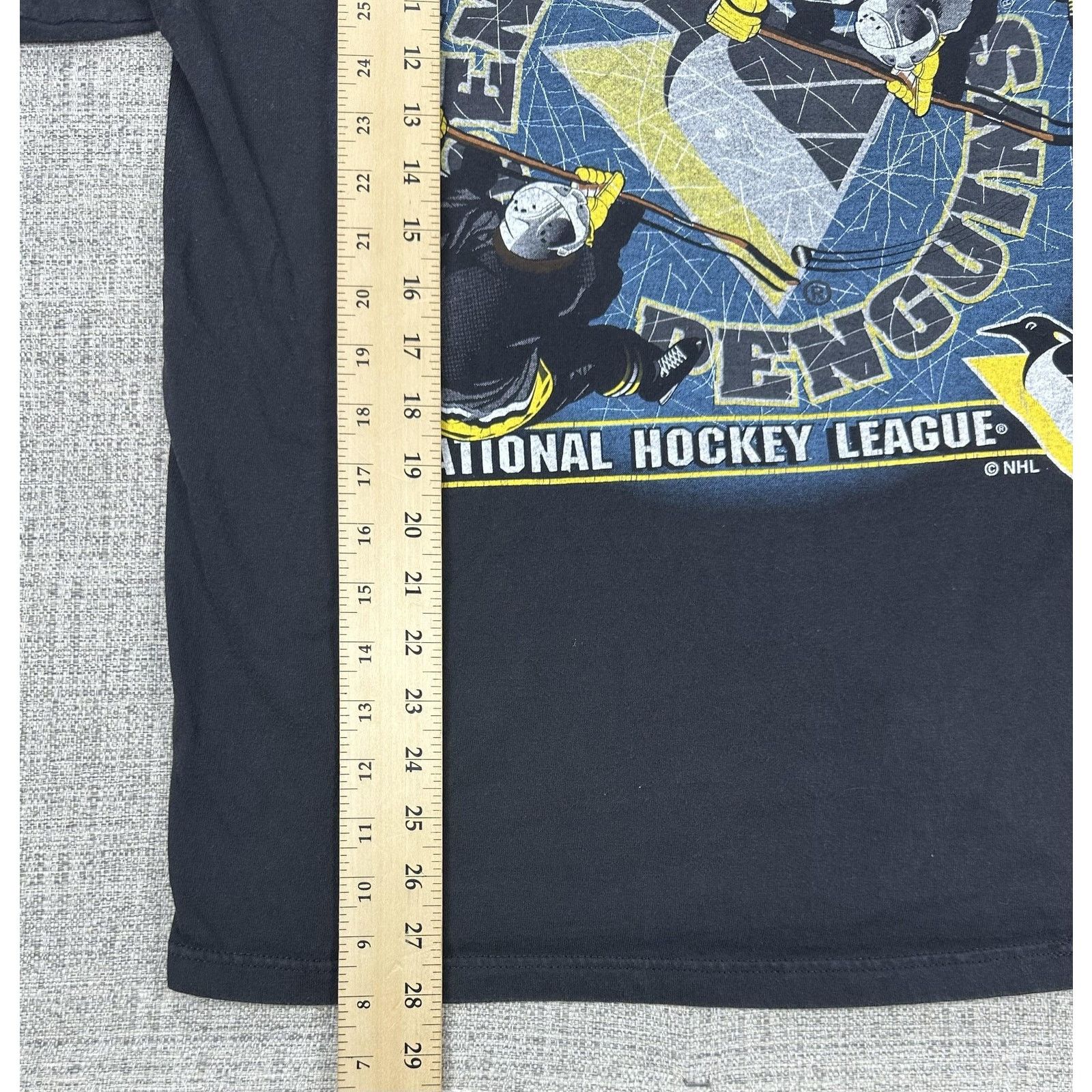 Logo 7 Pittsburgh Penguins Shirt Sz L Black NHL Hockey Logo 90s Tee Size US L / EU 52-54 / 3 - 3 Thumbnail
