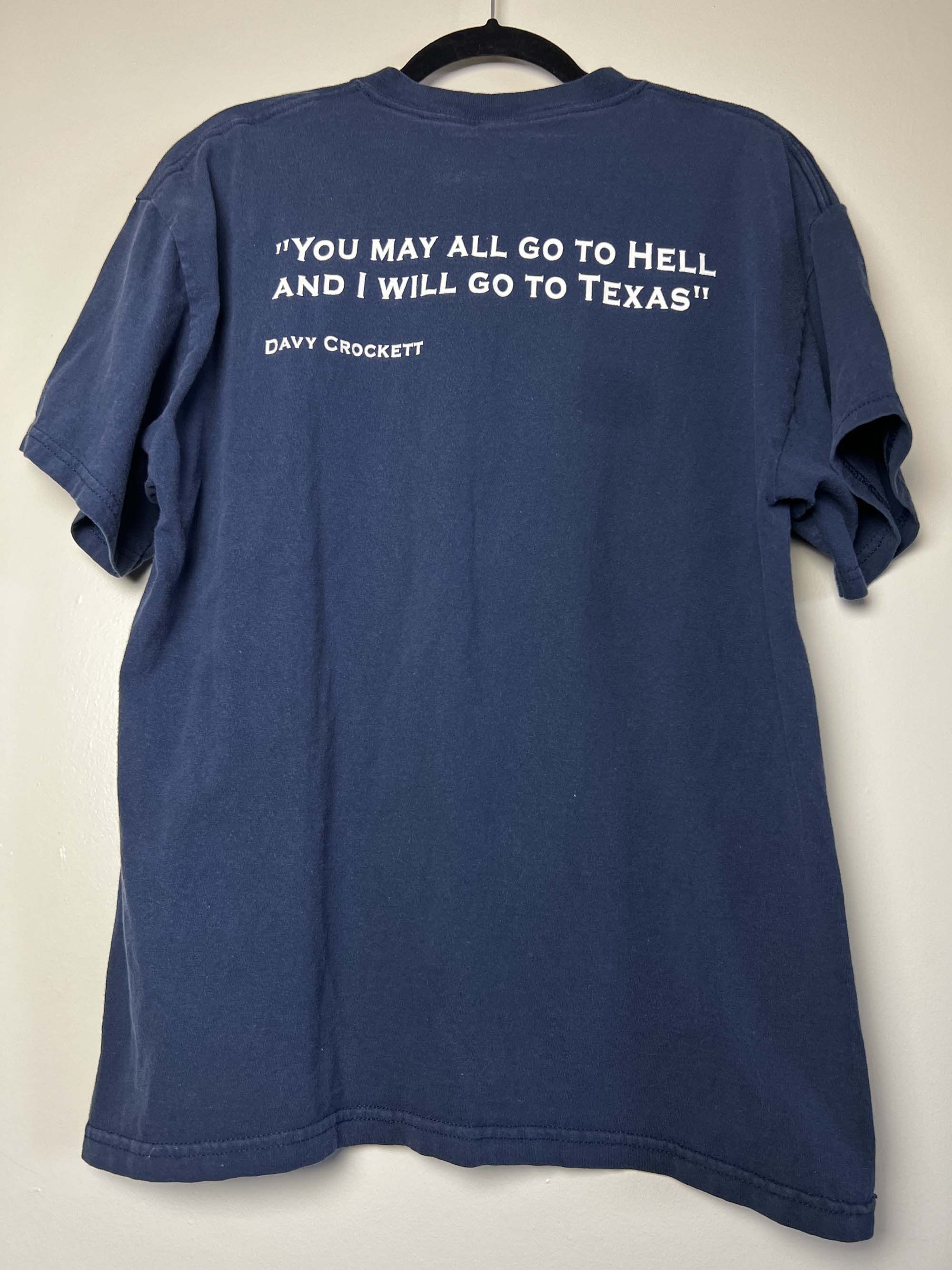 Vintage Vintage Y2K Texas Lone Star State - Davy Crockett Quote Tee Size US L / EU 52-54 / 3 - 11 Thumbnail