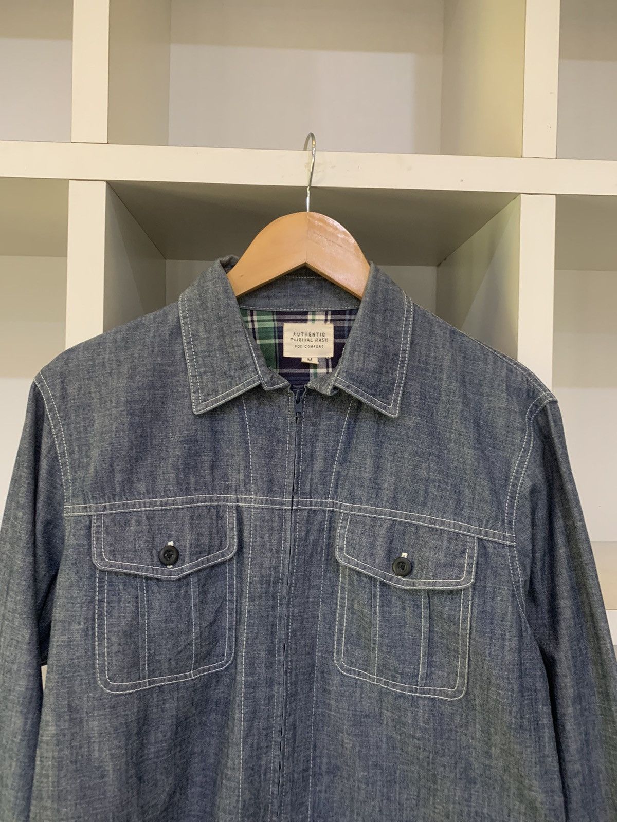 Uniqlo Uniqlo Zipper denim jacket Size US M / EU 48-50 / 2 - 5 Thumbnail