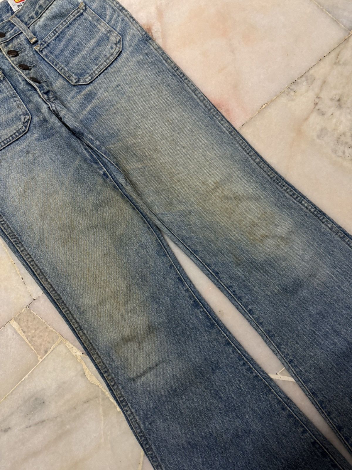 Big John 💥80s-90s Bell Bottom💥Big Big john Rusty Mudwadh Bootcut Jean Size US 29 - 6 Thumbnail
