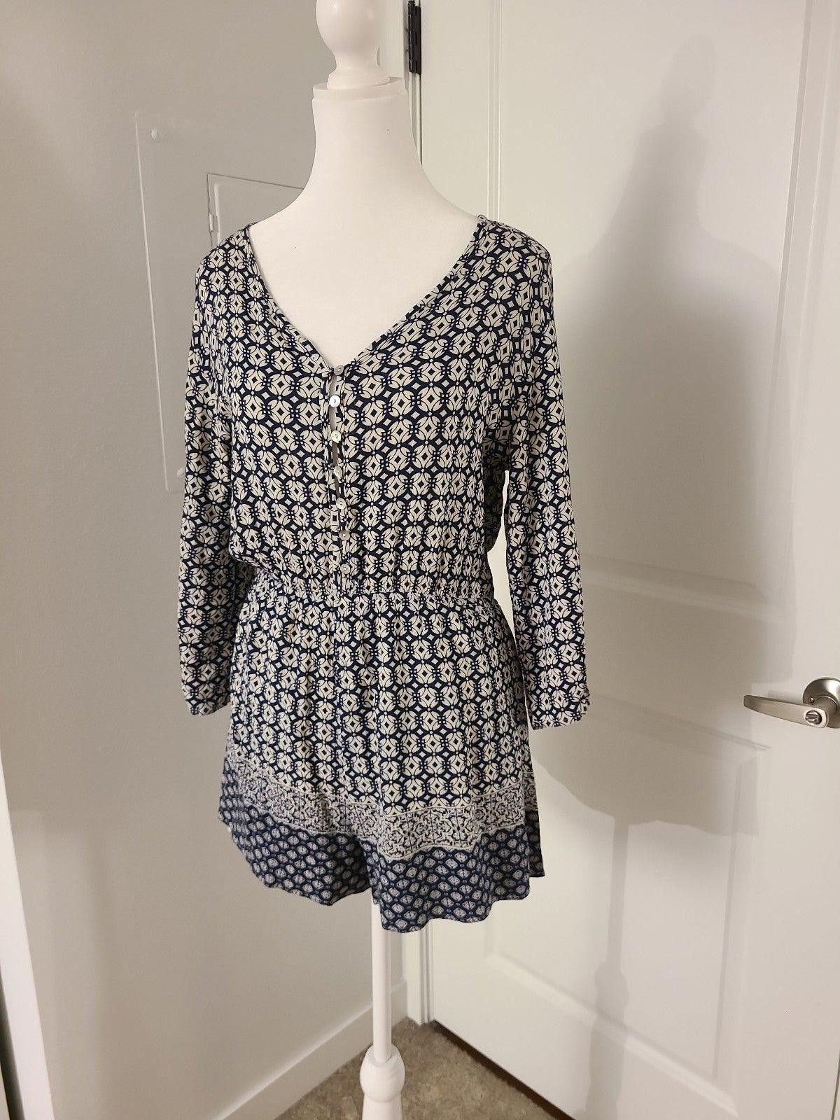 Other Dina Be Patterened Short Romper Size 32" / US 10 / IT 46 - 1 Thumbnail