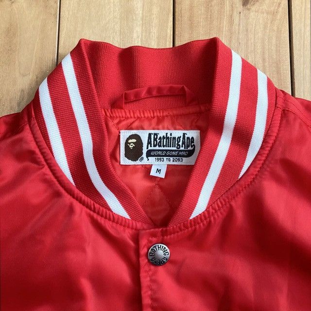 Bape BAPE STA logo varsity jacket a bathing ape star NIGO Size US M / EU 48-50 / 2 - 6 Thumbnail