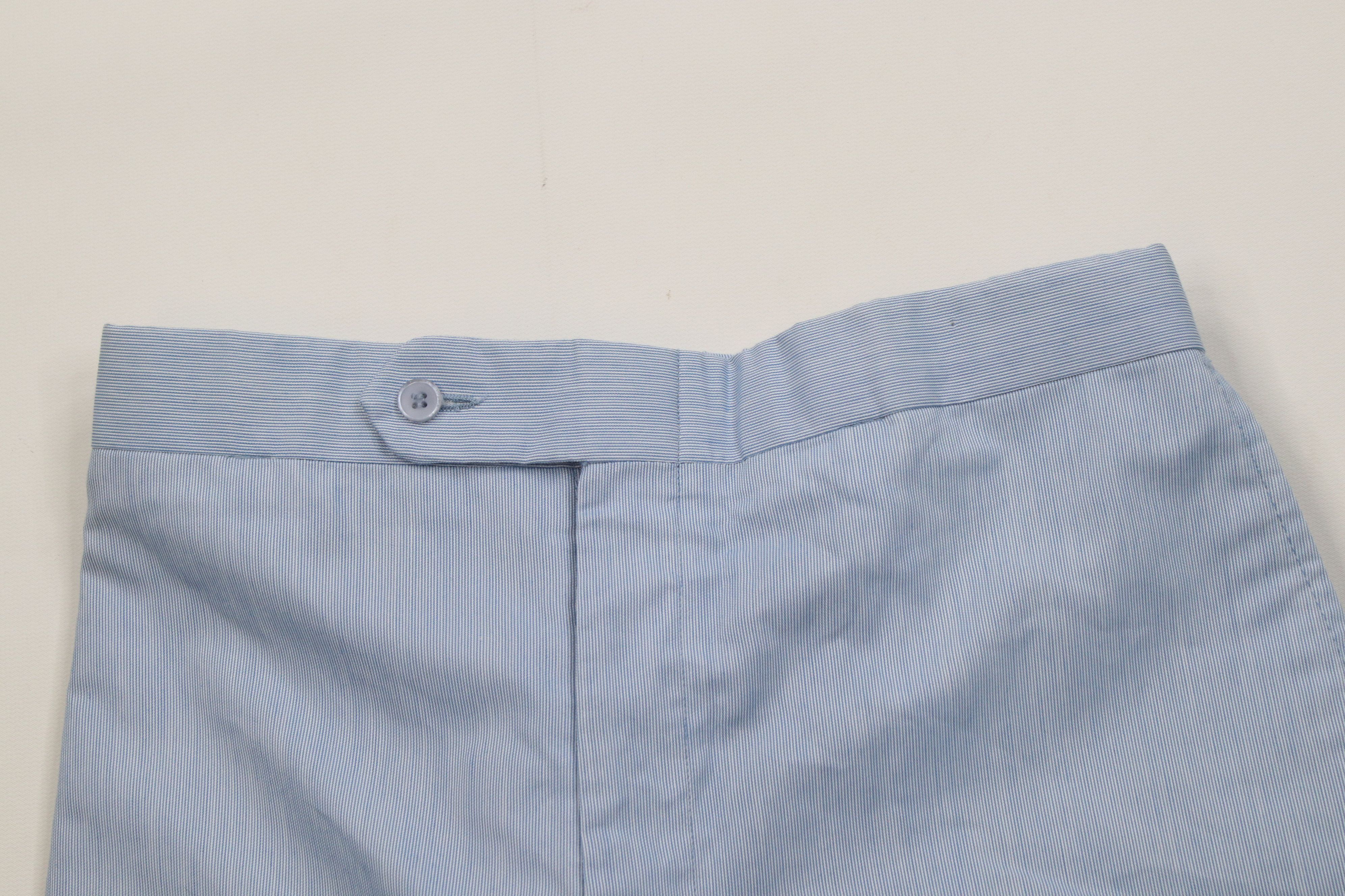 Vintage Vintage 70s Streetwear Above Chino Shorts Blue USA Elastic Size US 32 / EU 48 - 2 Thumbnail