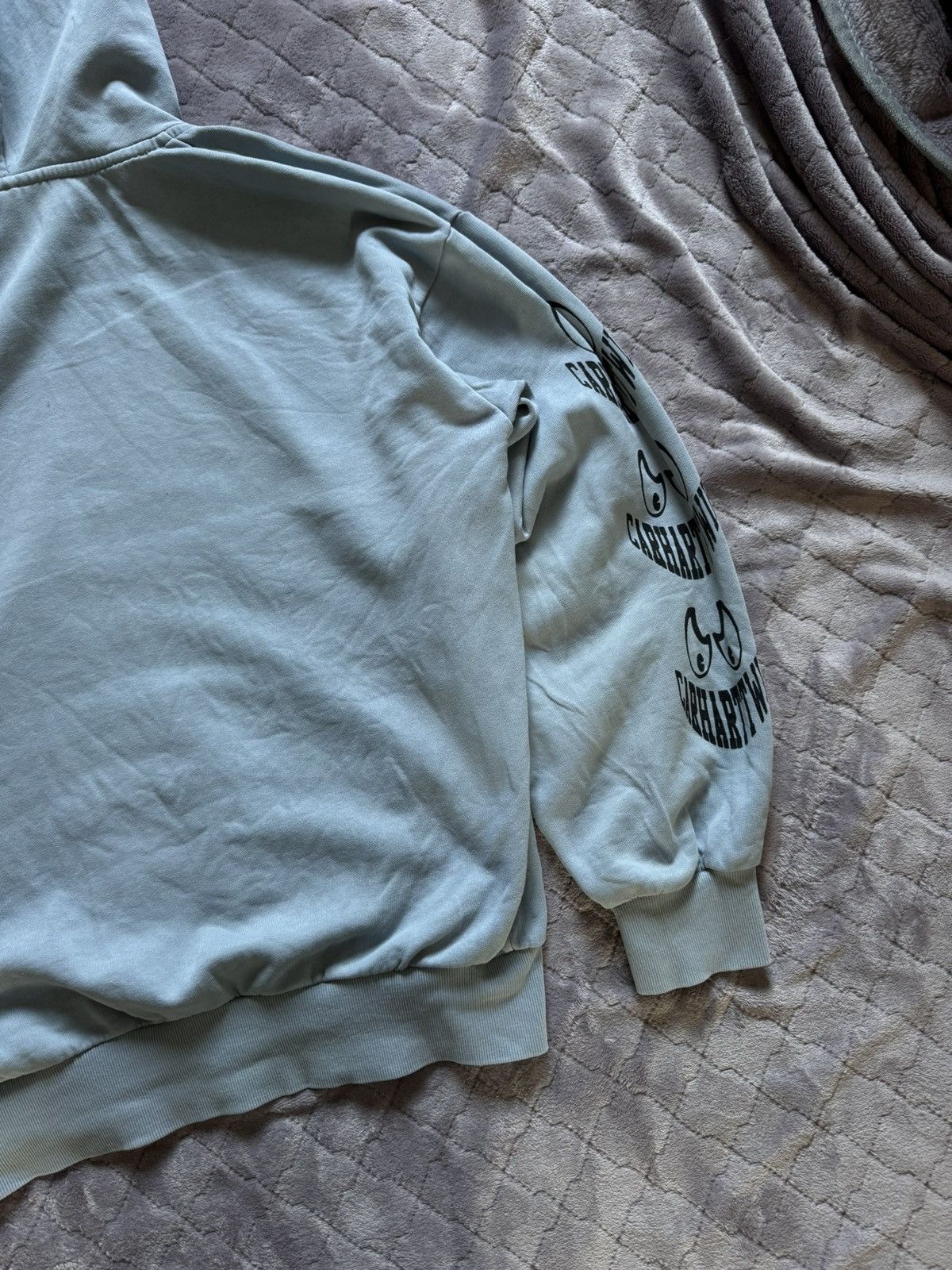Carhartt × Carhartt Wip × Vintage Vintage Carhartt Wip Hooded Grin Sweat Hoodie Size US S / EU 44-46 / 1 - 10 Thumbnail
