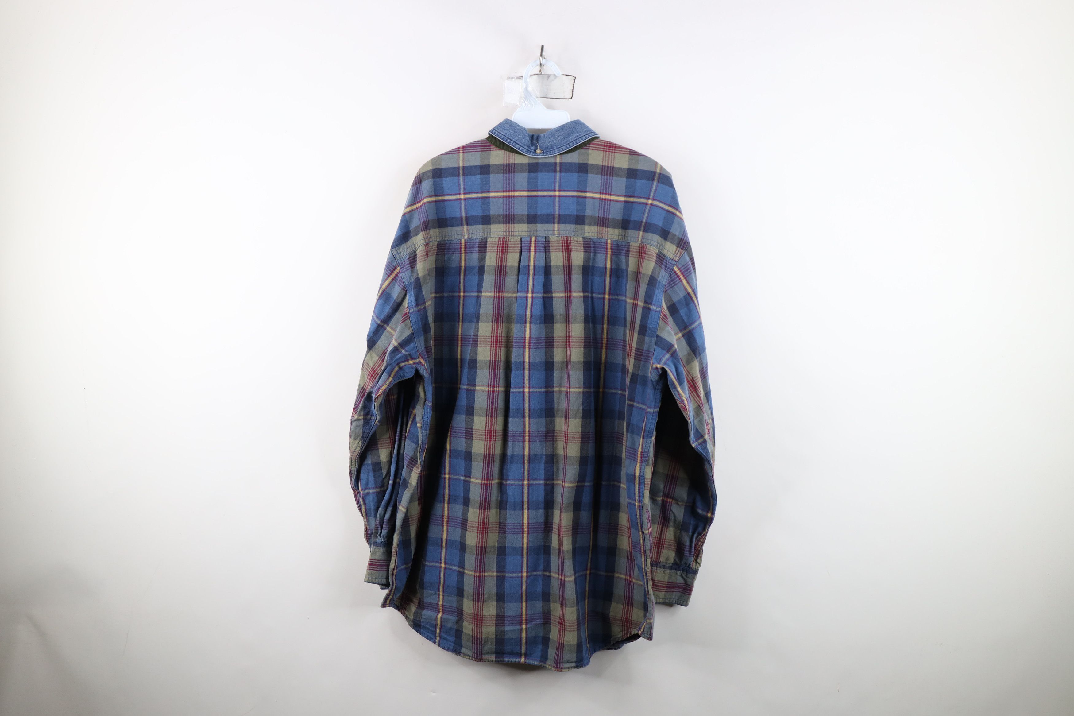 Vintage Vintage 90s Streetwear Collar Collared Button Down Shirt Size US L / EU 52-54 / 3 - 11 Thumbnail