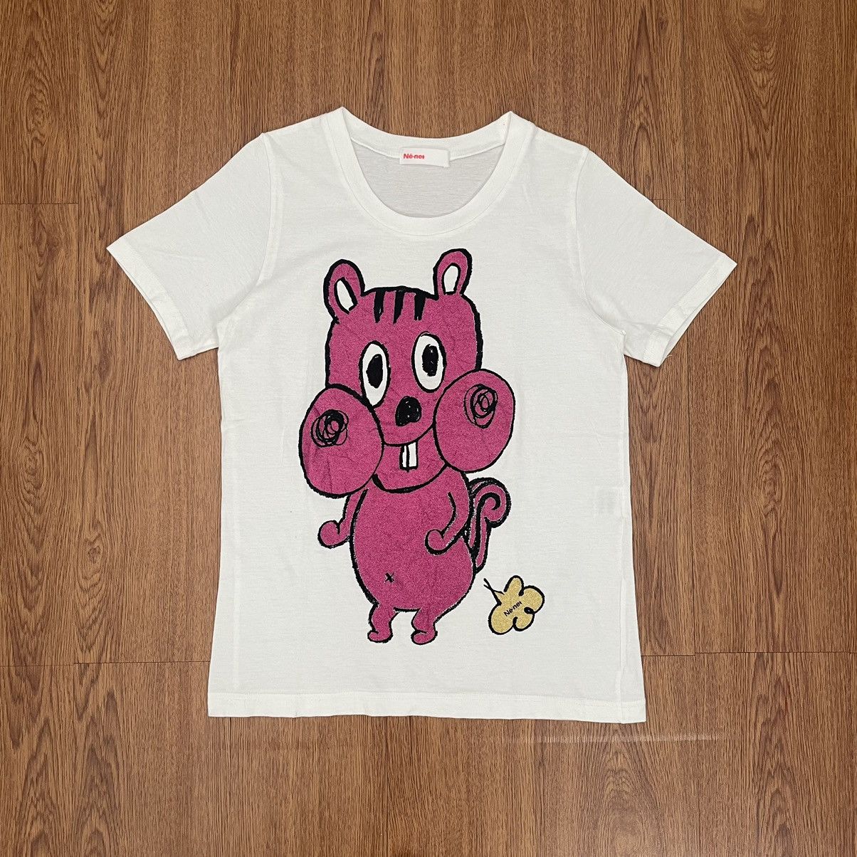 Issey Miyake Ne-net Funny Art Printed Tee Size US S / EU 44-46 / 1 - 1 Thumbnail