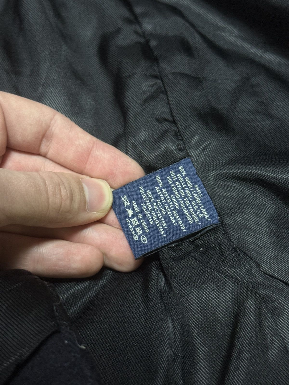 Polo Ralph Lauren POLO wool double breasted pea coat buttons jacket anchor Size US L / EU 52-54 / 3 - 6 Thumbnail