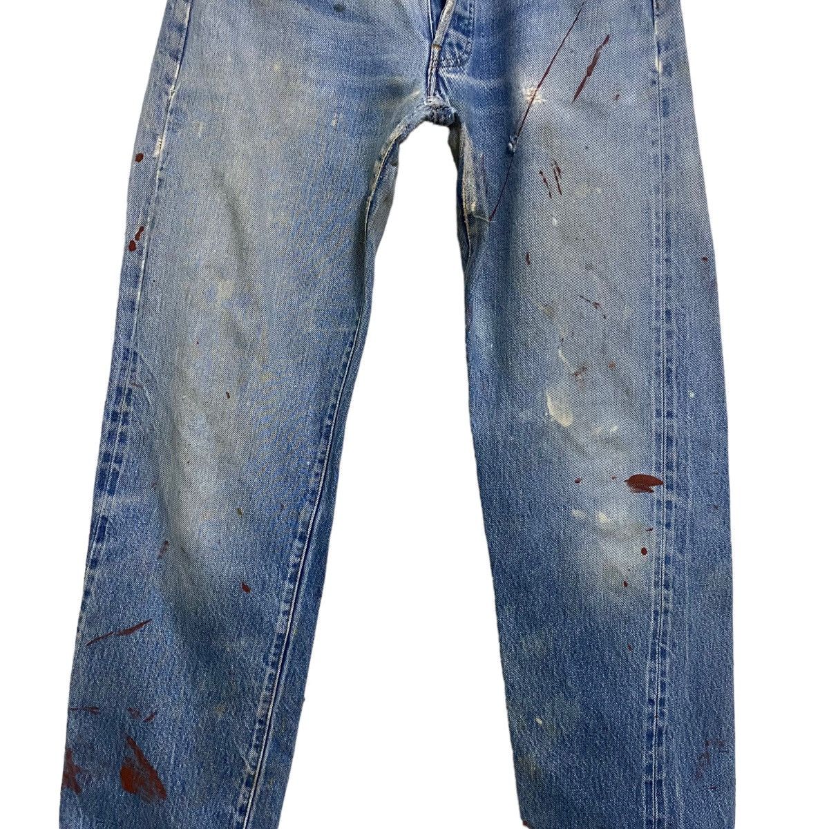 Levi's Vintage 80s Levis 501 Redline Selvedge Jeans Repaired Size US 29 - 6 Thumbnail