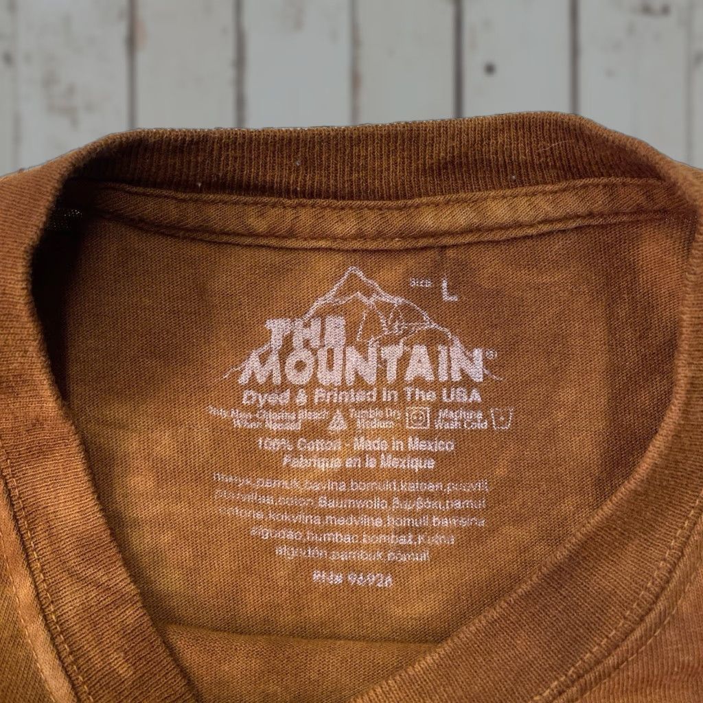 The Mountain The Mountain Big Face Graphic Red Fox Tie Dye T Shirt Mens Large Brown Size US L / EU 52-54 / 3 - 1 Thumbnail