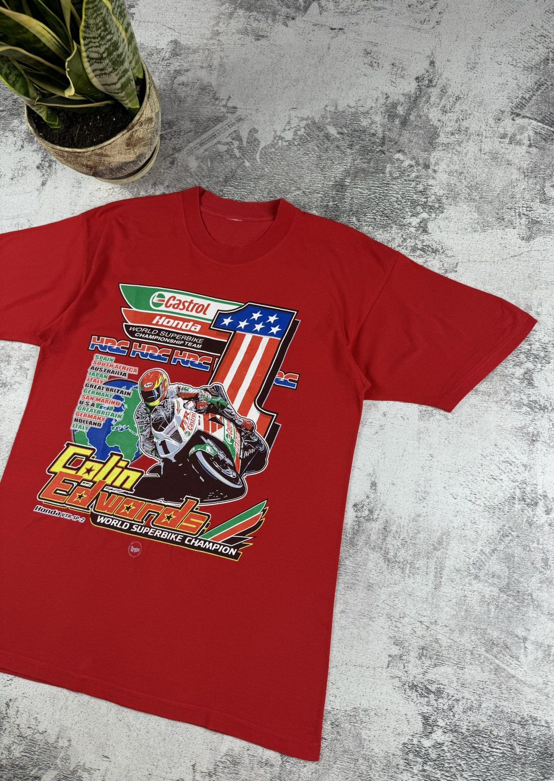 Other Colin Edwards Honda Bike 2001 HRC Formula 1 T Shirt Tee Size US M / EU 48-50 / 2 - 5 Thumbnail