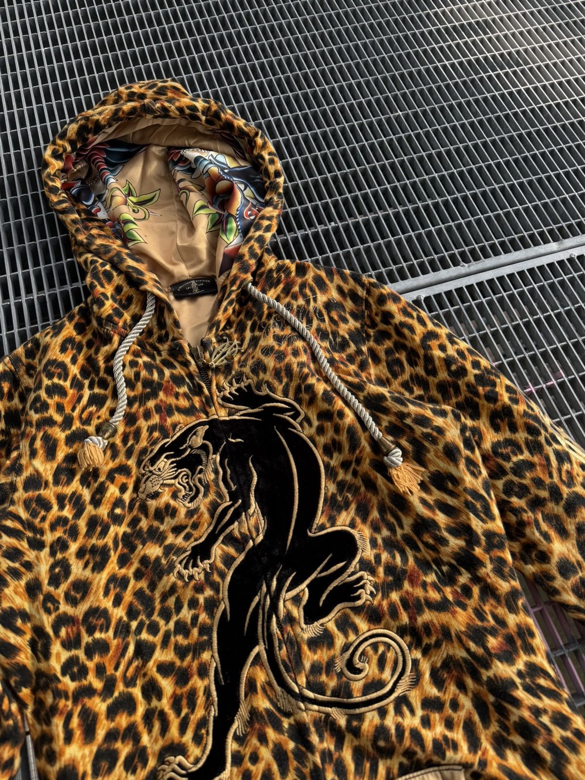 Christian Audigier Vintage Christian Audigier Leopard Y2K Overprinted Zip Size S / US 4 / IT 40 - 5 Thumbnail